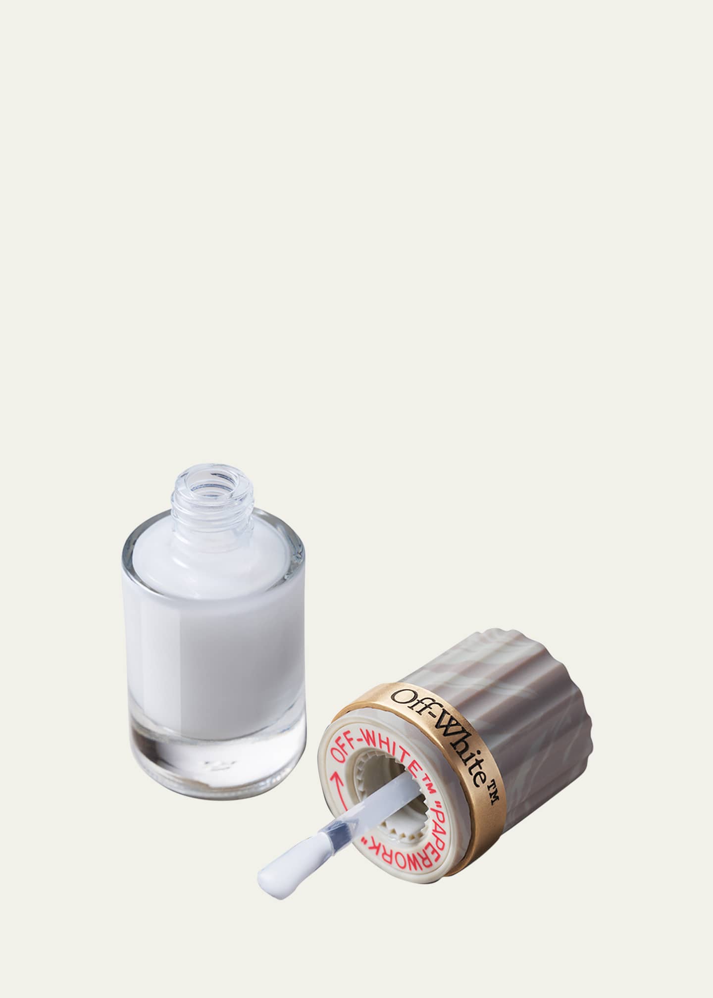 Off-White Paperwork Color Matter Crackle Nail Polish, Odd Image 2 of 2