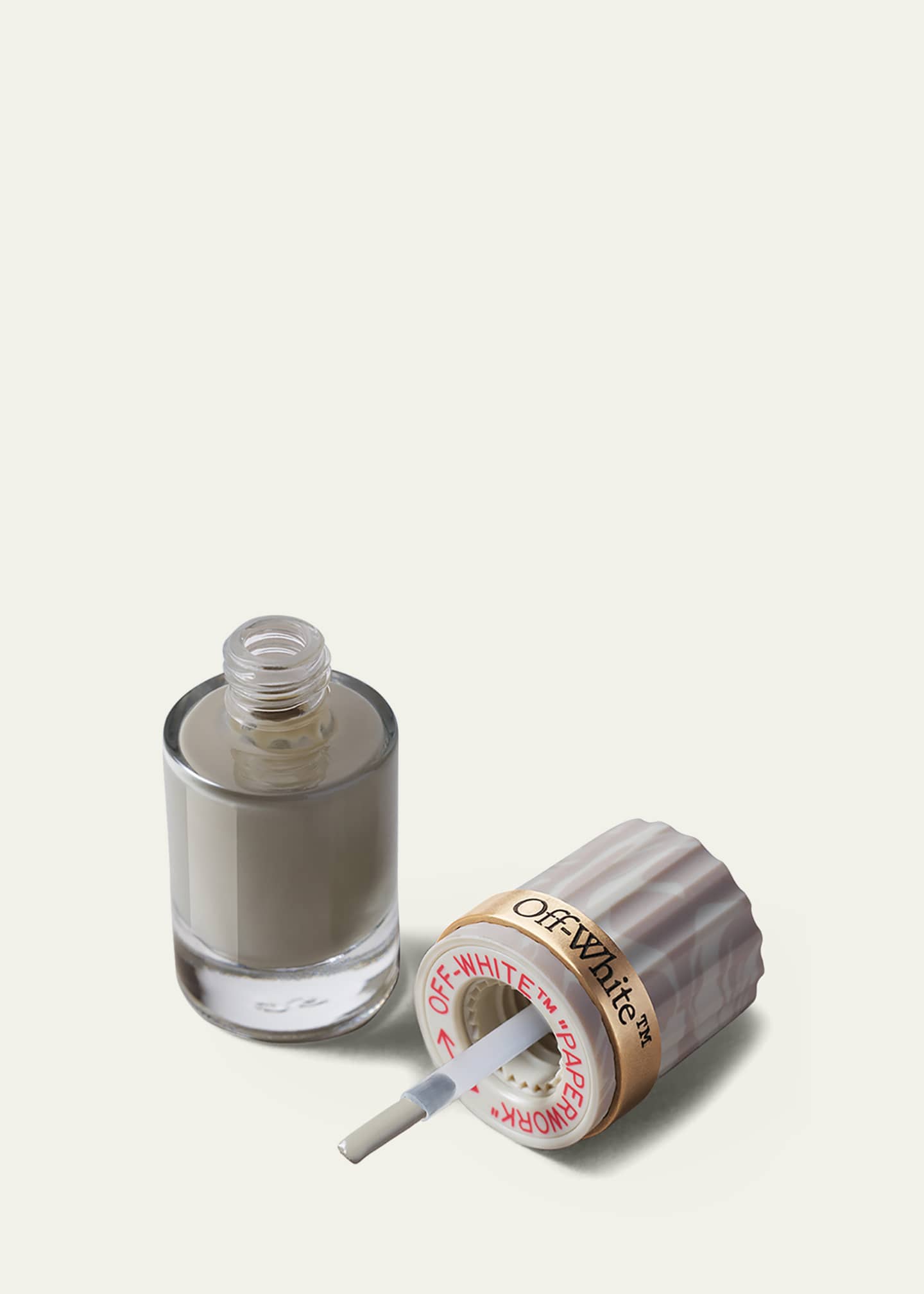 Off-White Paperwork Color Matter Nail Polish, Military Image 2 of 2