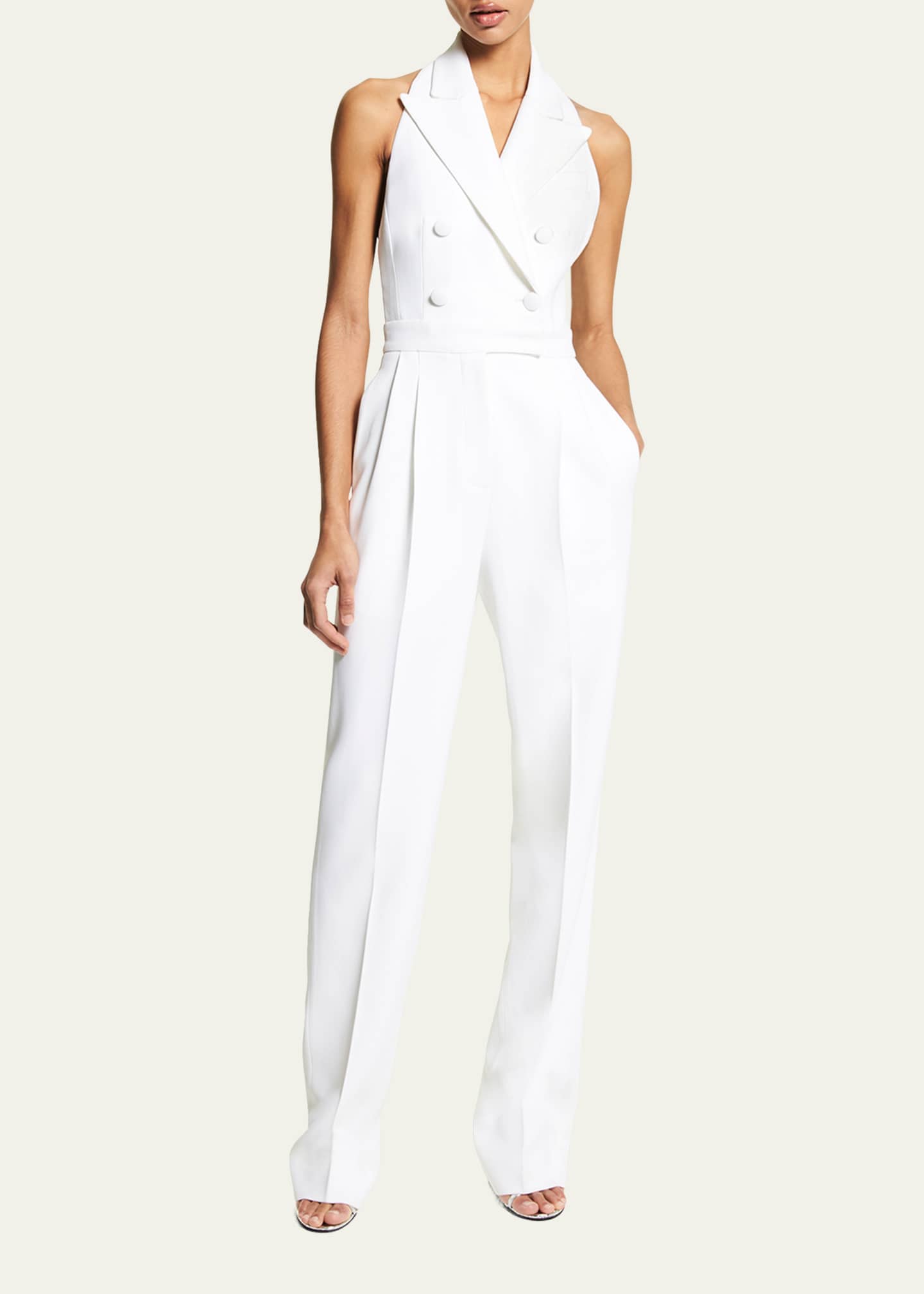 Michael Kors Collection Halter Tuxedo Jumpsuit Bergdorf Goodman