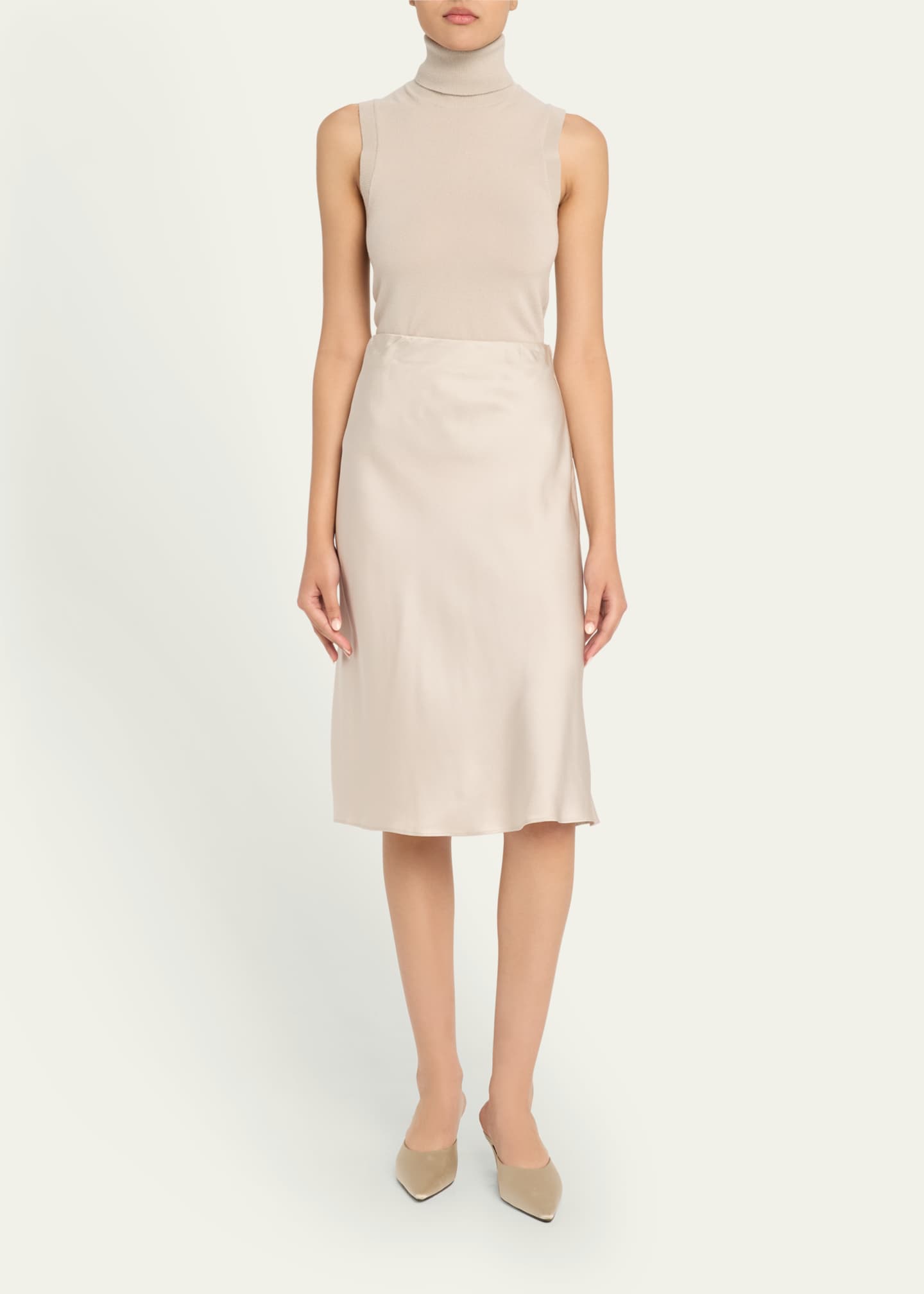 Michael Kors Collection Sleeveless Cashmere Turtleneck Image 2 of 5