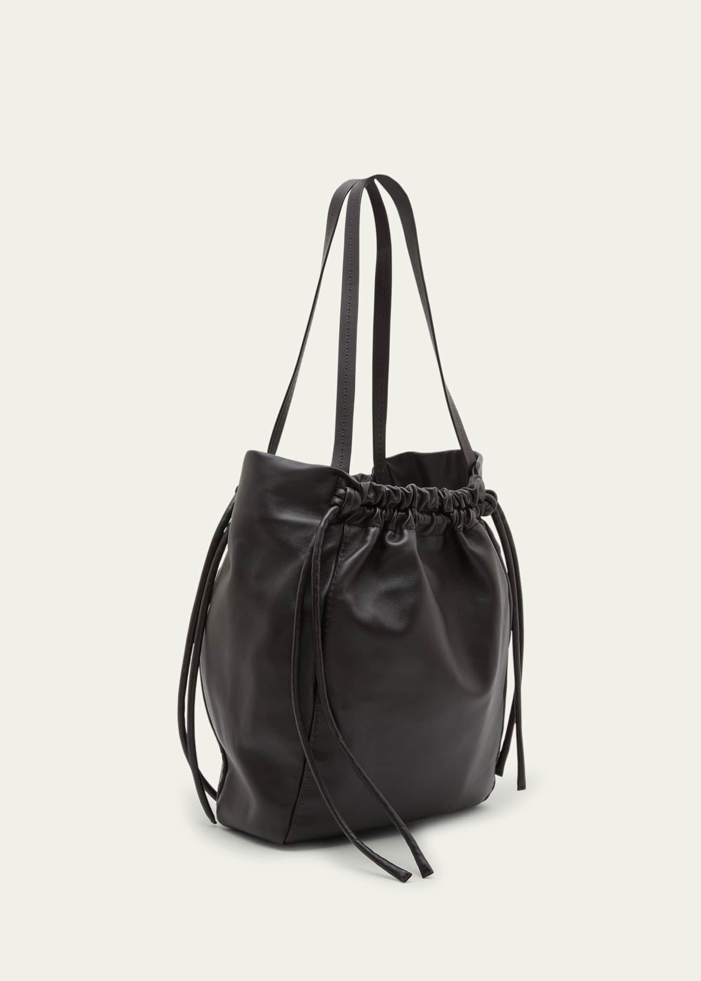 Cos drawstring leather bag 2025