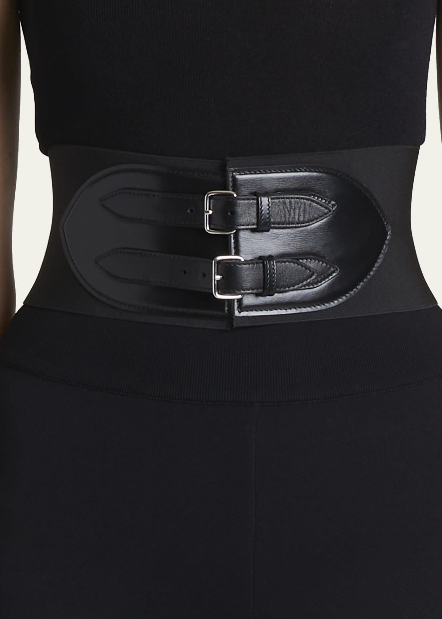 Elastic corset belt