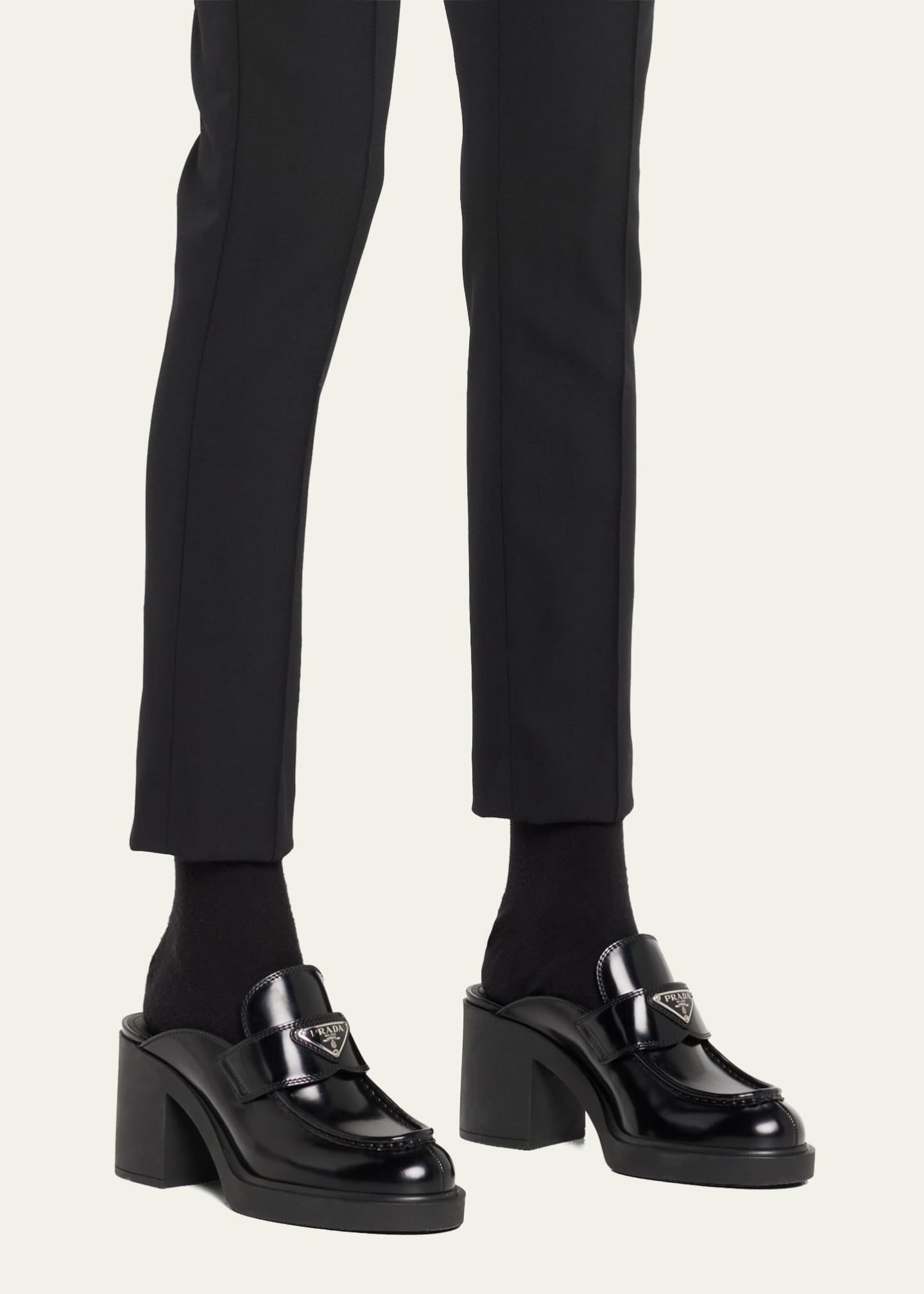 Prada mule loafer on sale