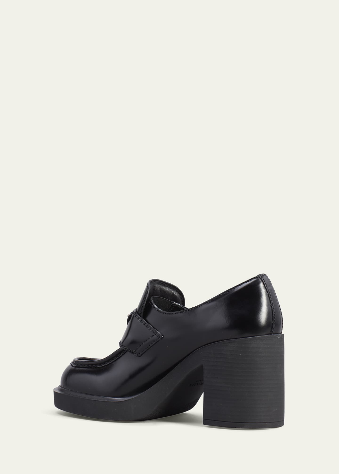 Prada Women s Chocolate Flow High Heeled Loafers
