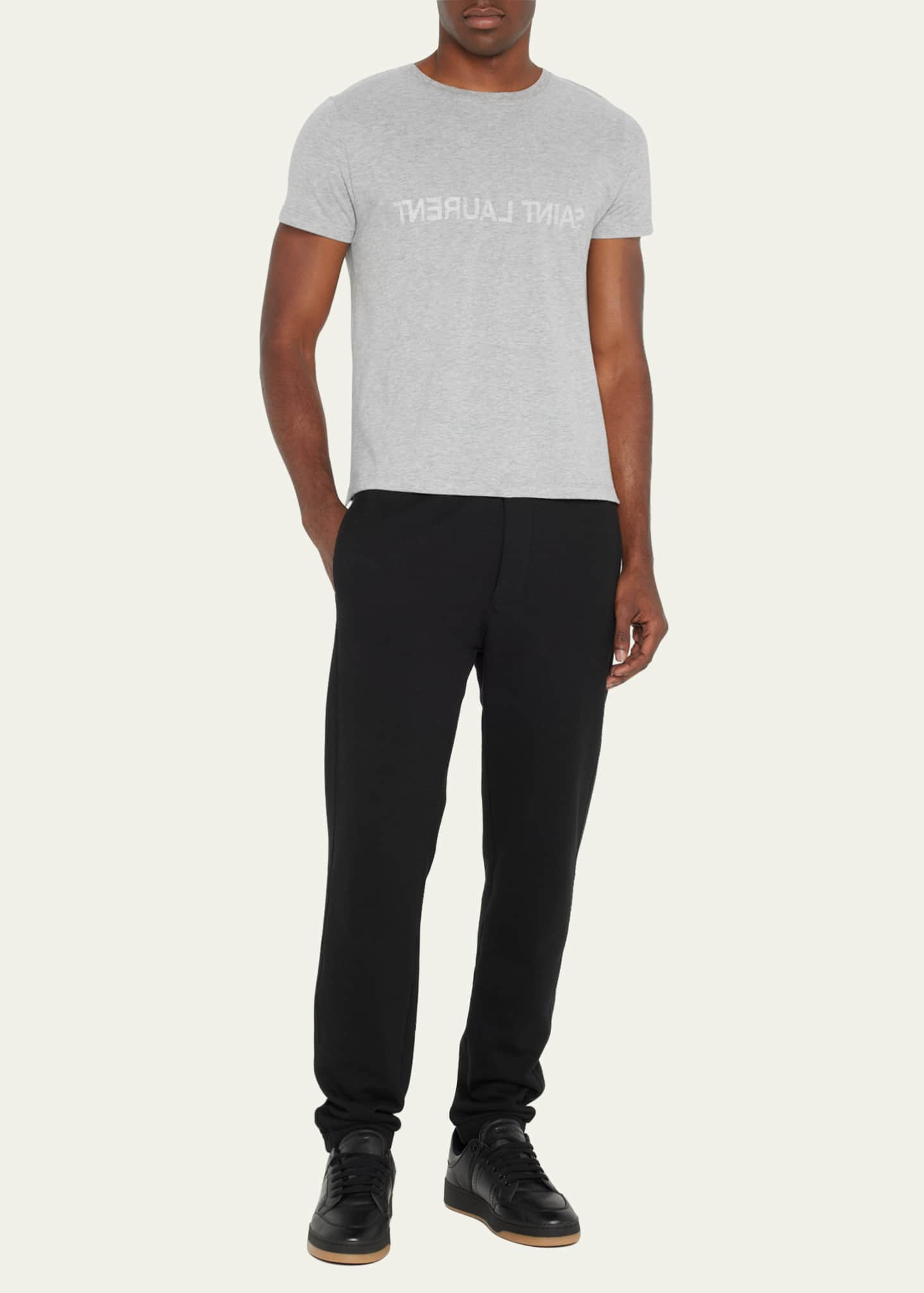 Saint Laurent Men's Reverse Logo T-Shirt - Bergdorf Goodman