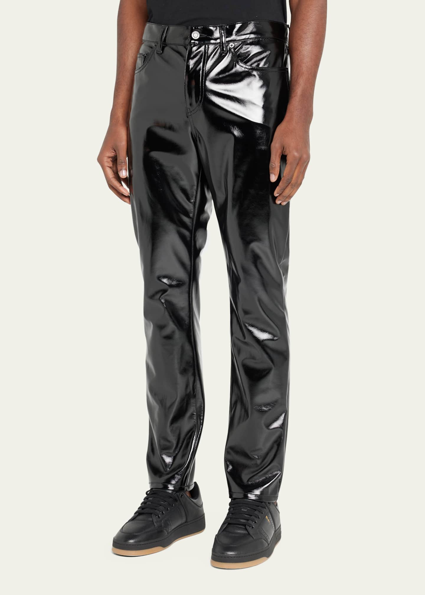 Saint laurent vinyl pants shop