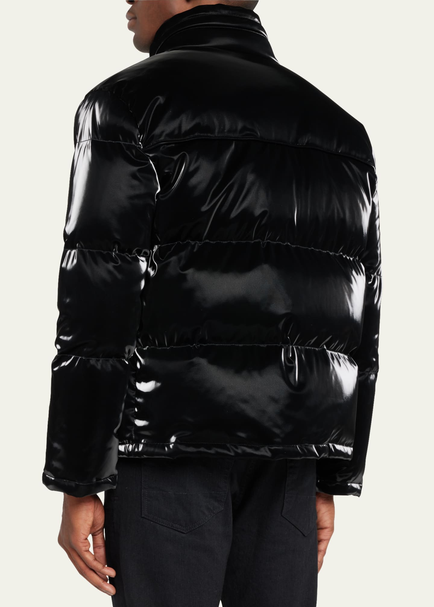 Vinyl coat puffer sales