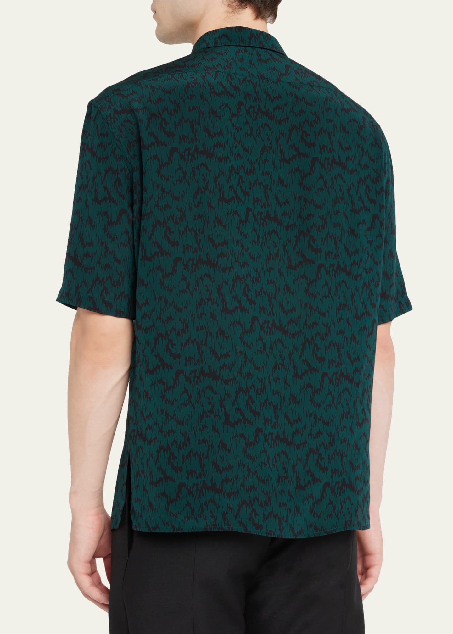 Saint laurent top silk shirt mens