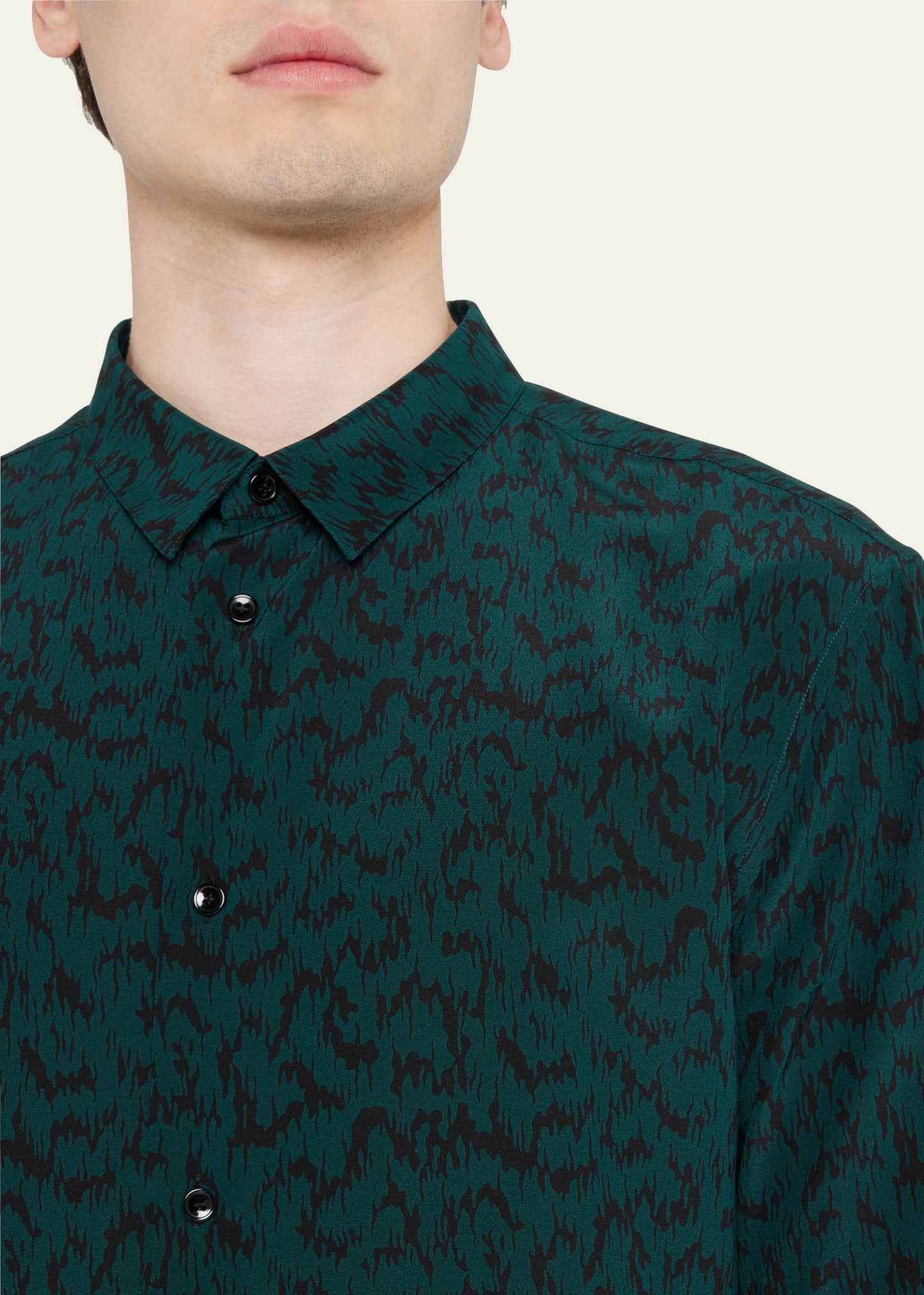 Saint laurent clearance silk shirt mens
