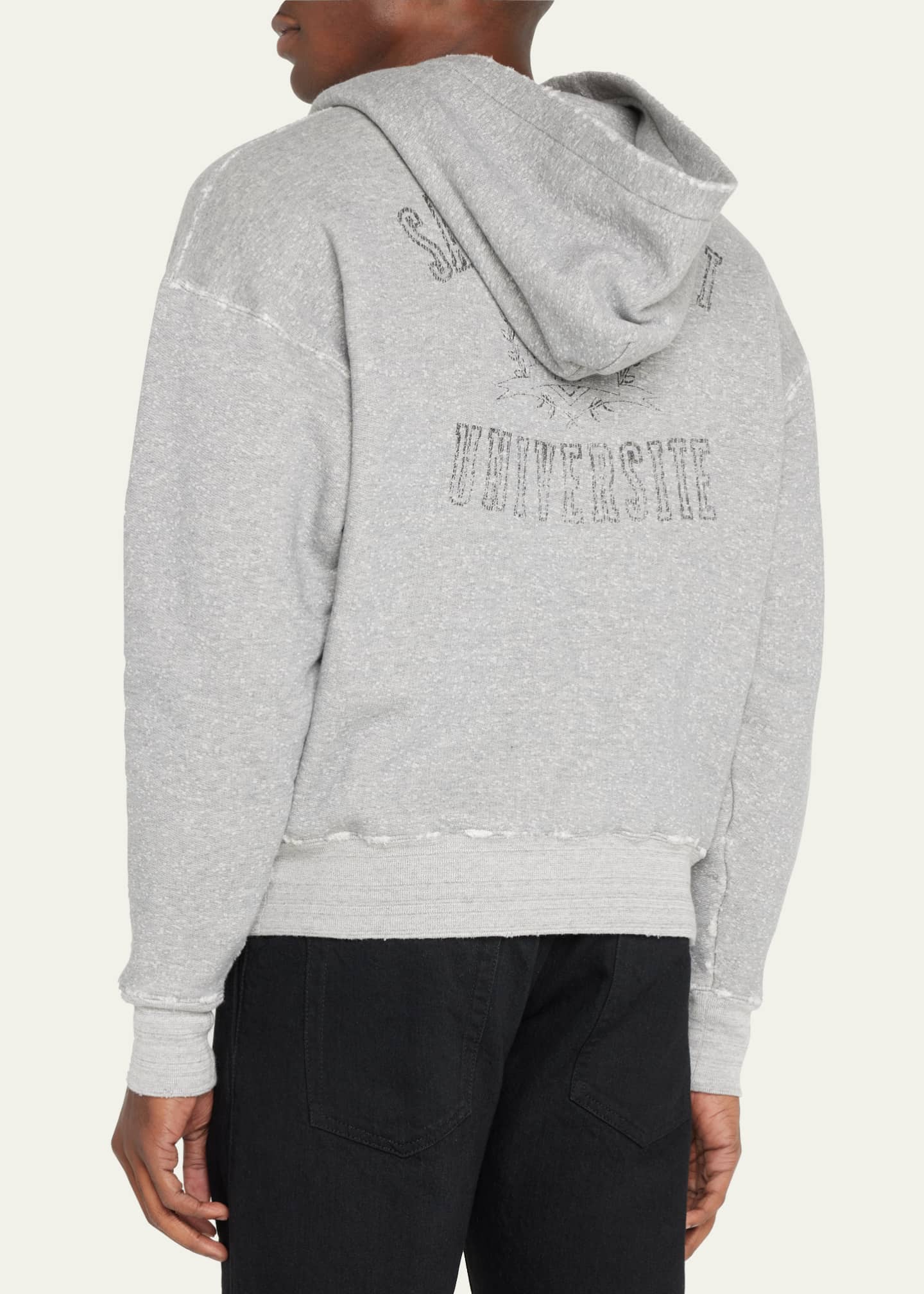 Saint laurent distressed clearance hoodie
