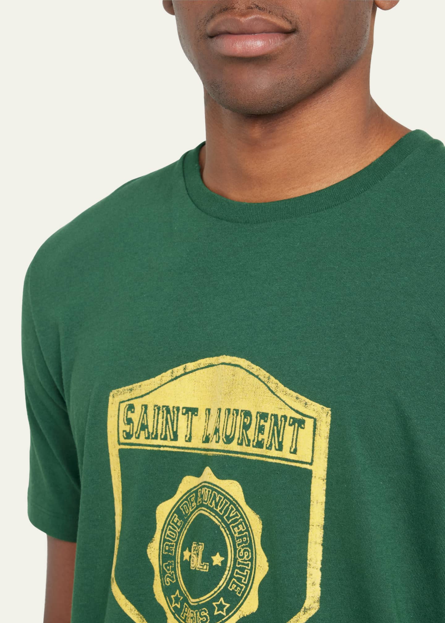 Tee shirt saint laurent homme clearance