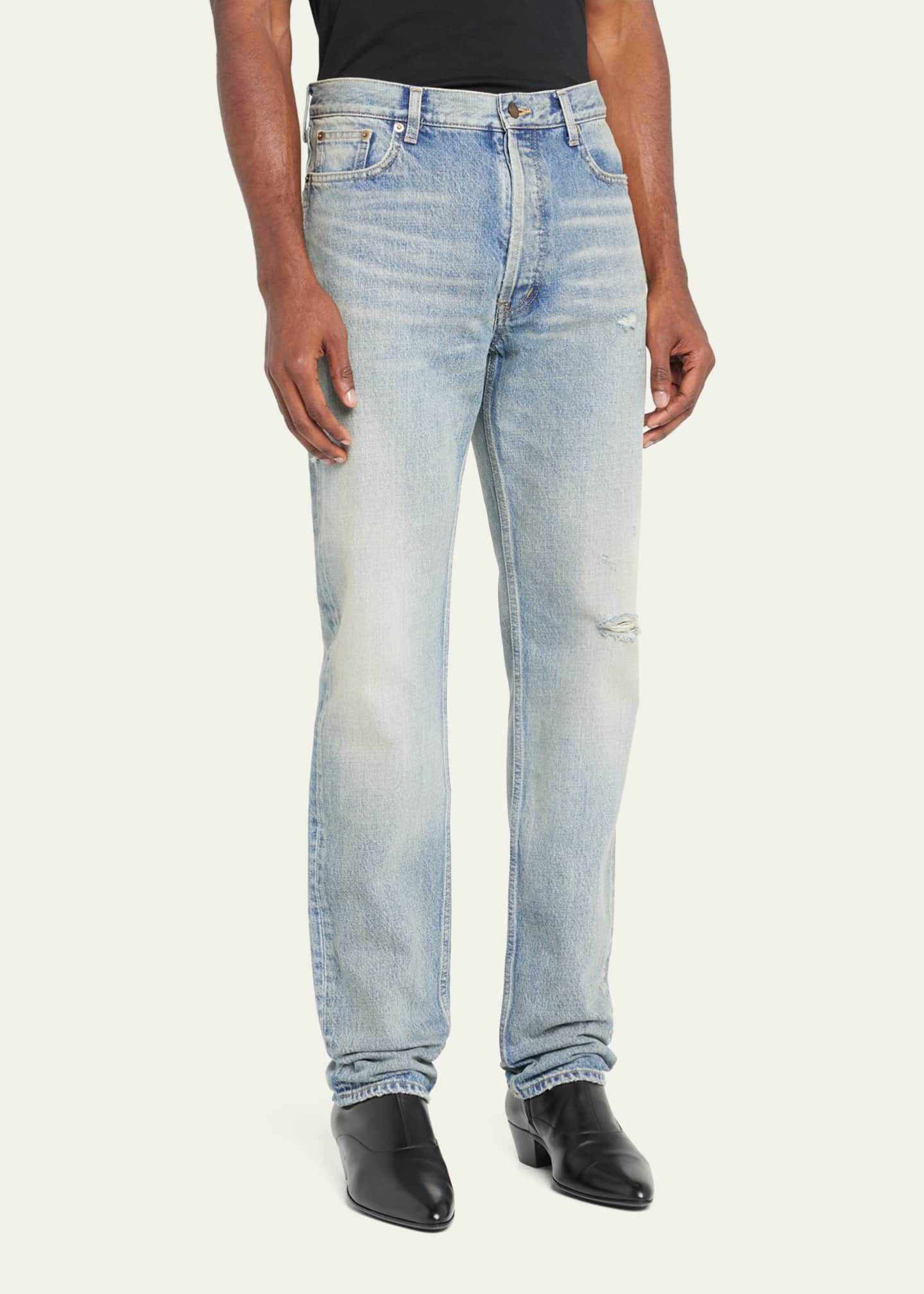 Saint laurent distressed shop jeans