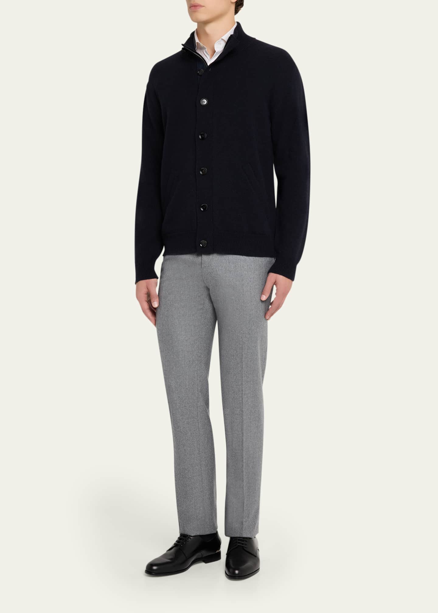 Brioni Men's Full-Zip Cashmere Cardigan Sweater - Bergdorf Goodman