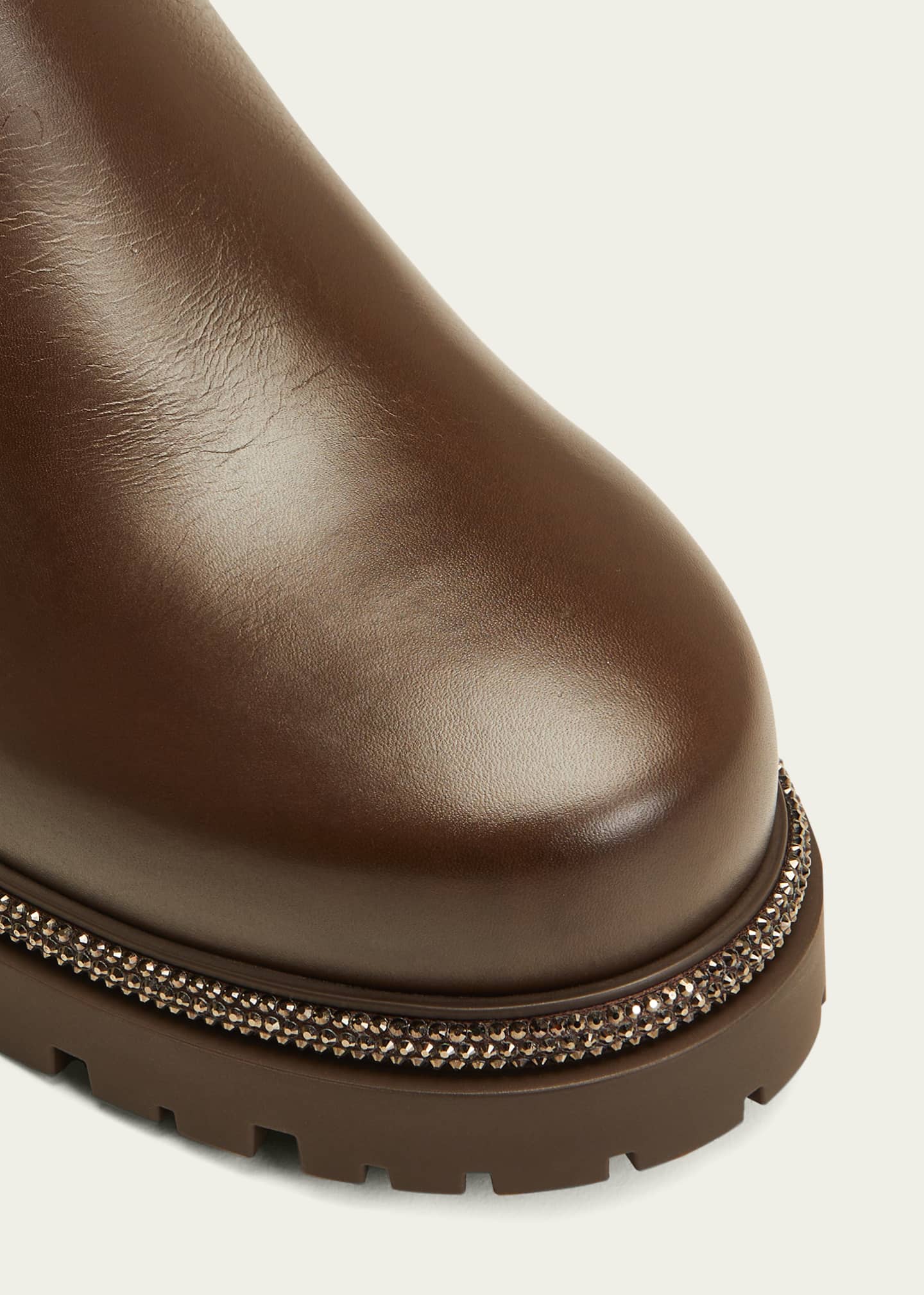 Rene Caovilla Calfskin Strass Wrap Chelsea Boots - Bergdorf