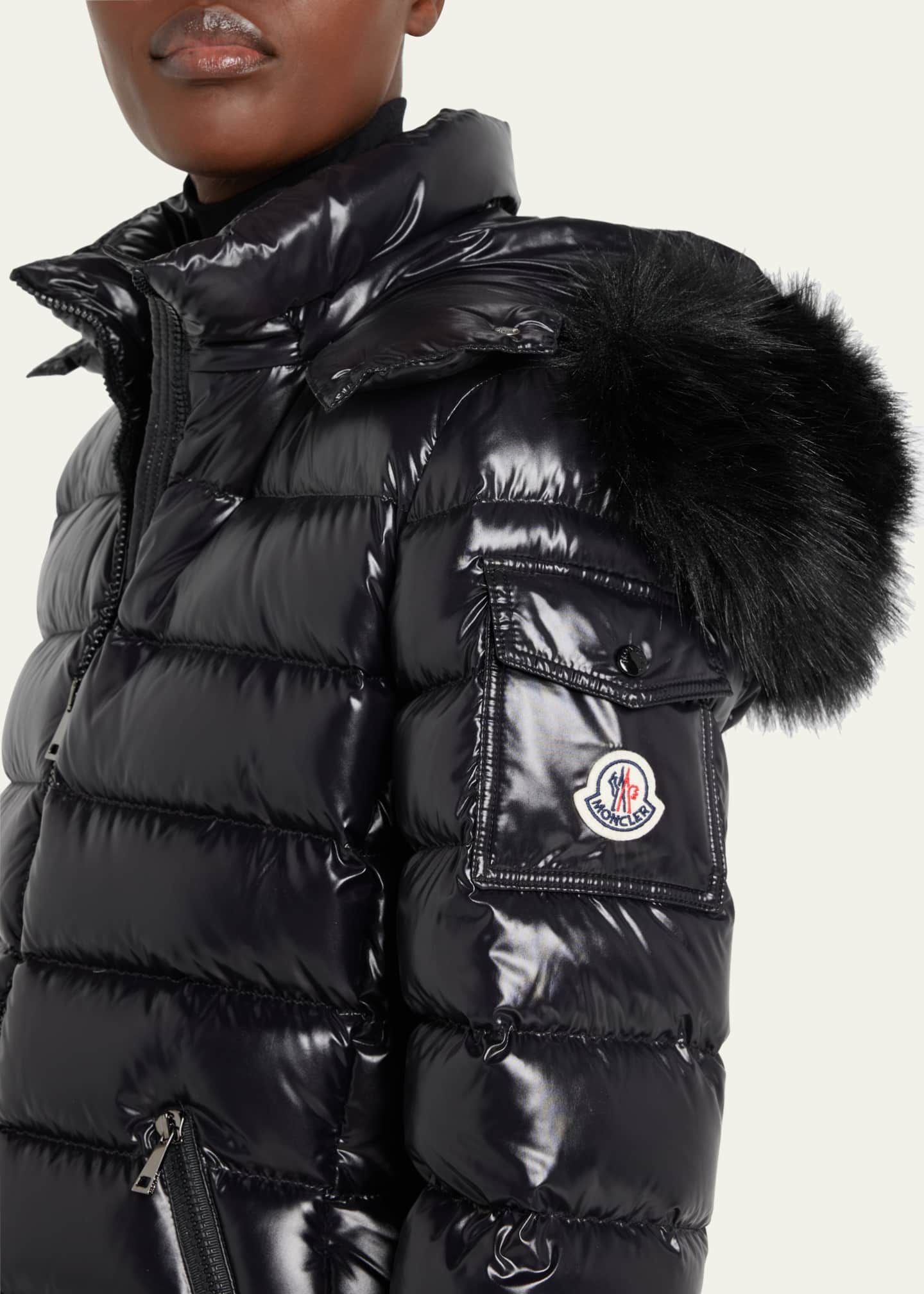 Moncler Fulmarre Faux Fur Long Puffer Coat - Bergdorf Goodman