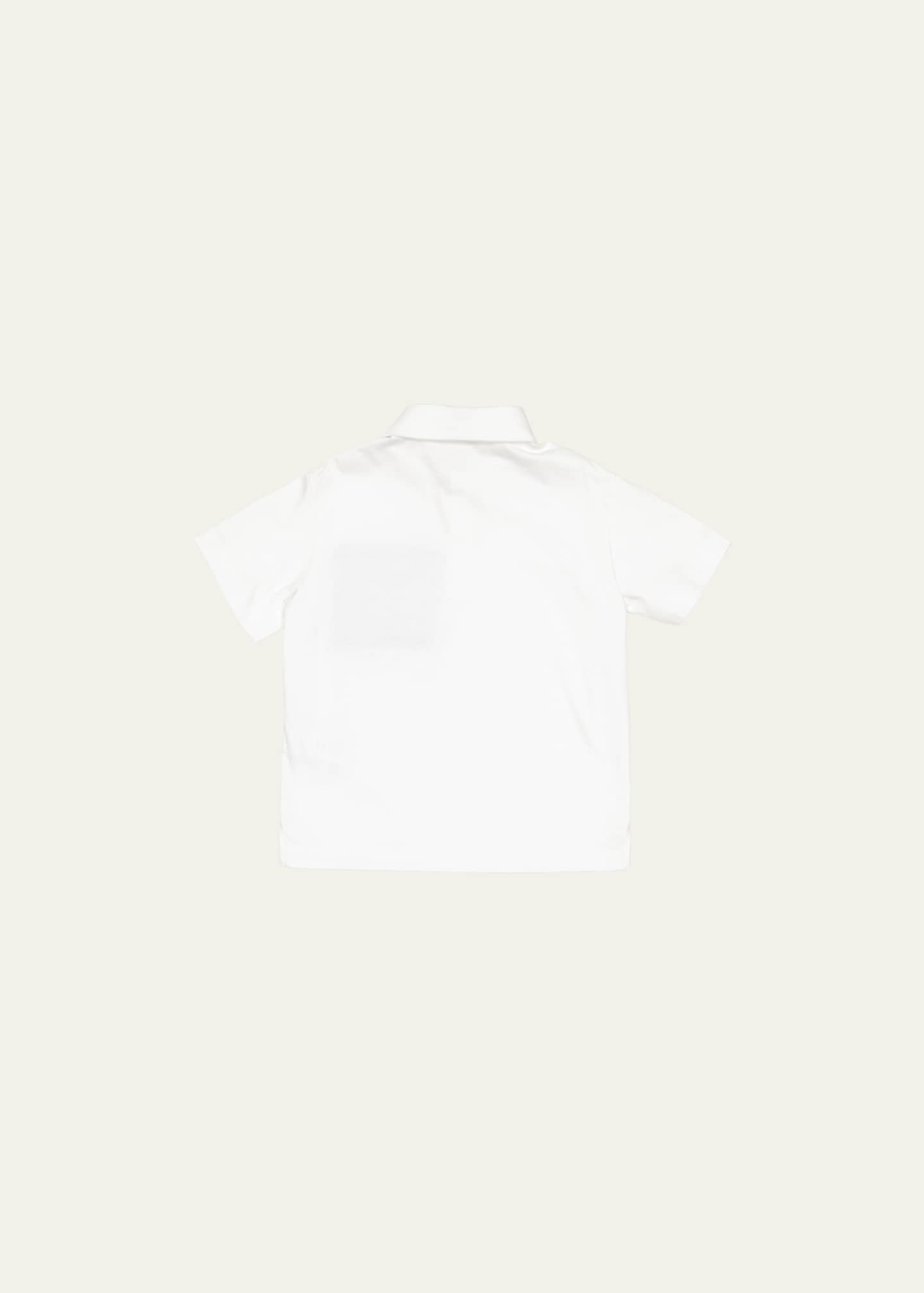 Fendi Boy's FF Logo Polo Shirt, Size 8-14 Image 2 of 2