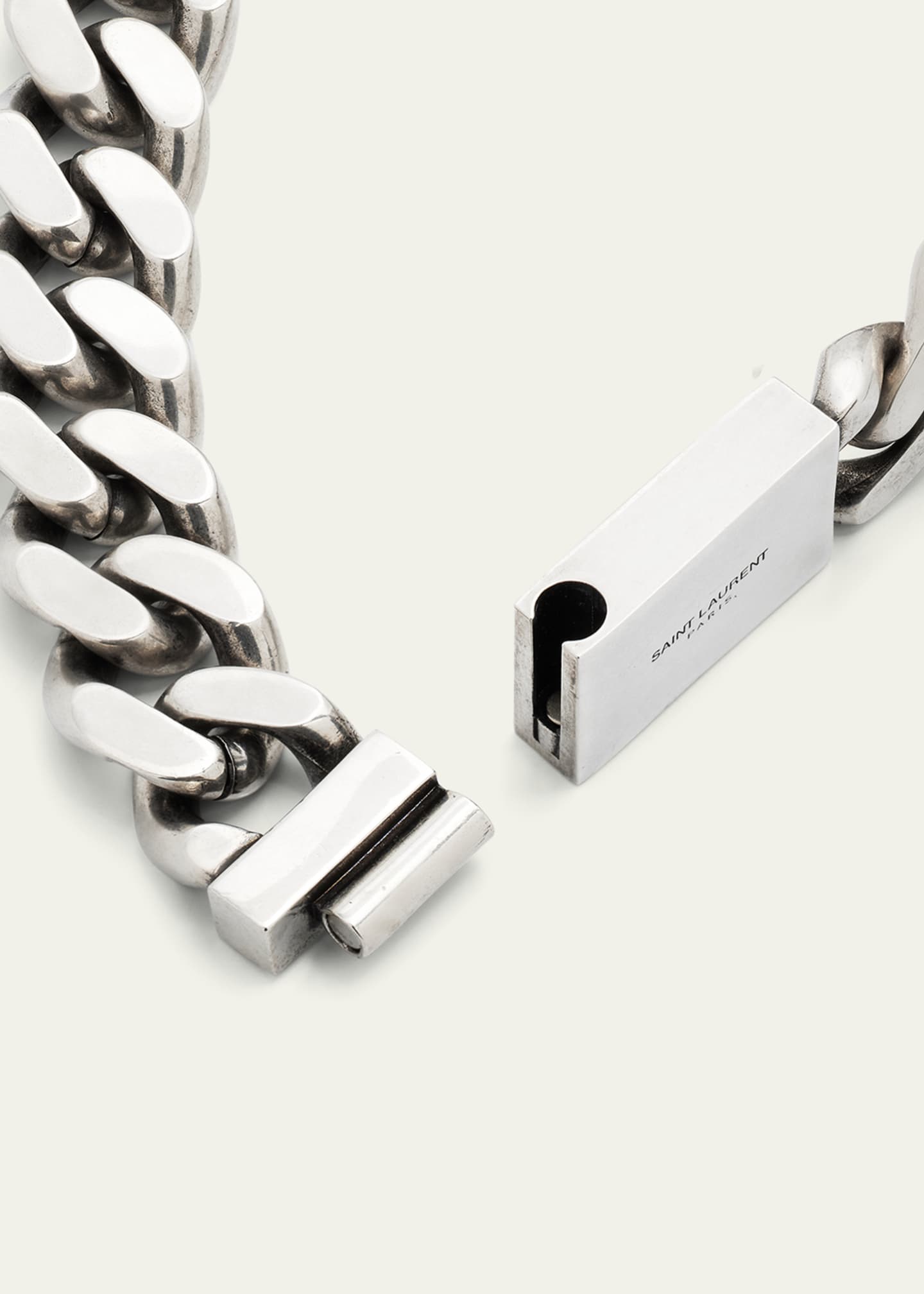 Saint Laurent Thick Curb Chain Necklace Image 4 of 5