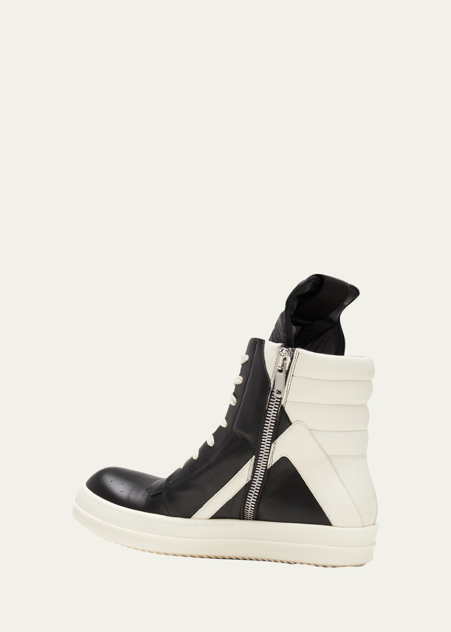 abort Senatet Opdage Rick Owens Men's Geobasket Bicolor Leather High-Top Sneakers - Bergdorf  Goodman