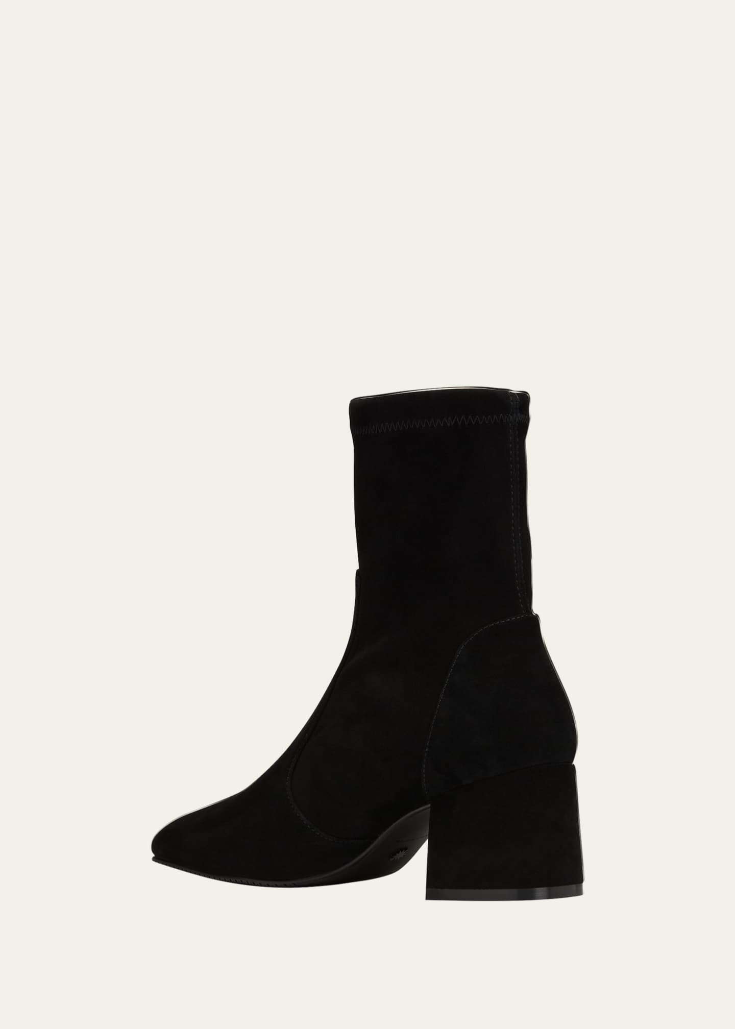 Black suede sock bootie hot sale