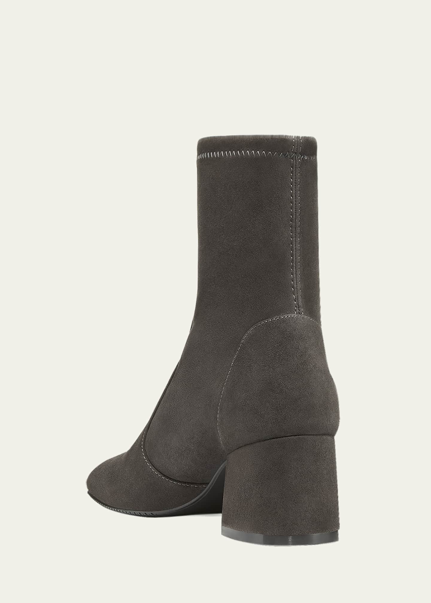Stuart Weitzman Sleek Suede Sock Booties Bergdorf Goodman