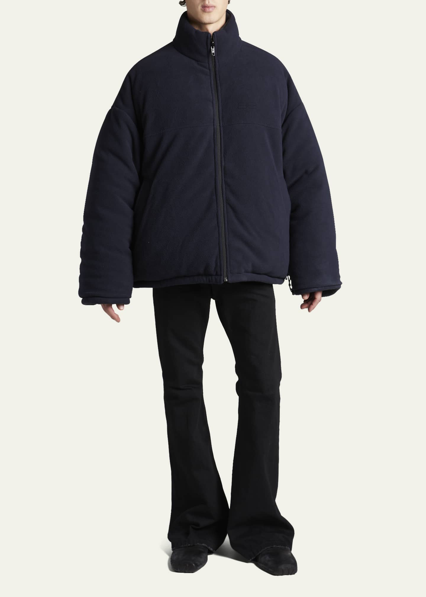balenciaga puffer jacket blue