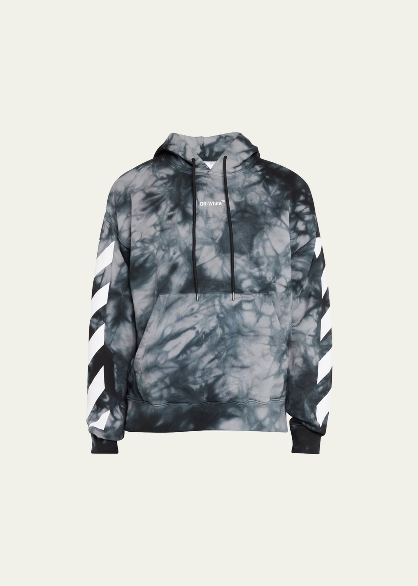 Off-White Men's Diagonal Arrow Tie-Dye Skate Hoodie