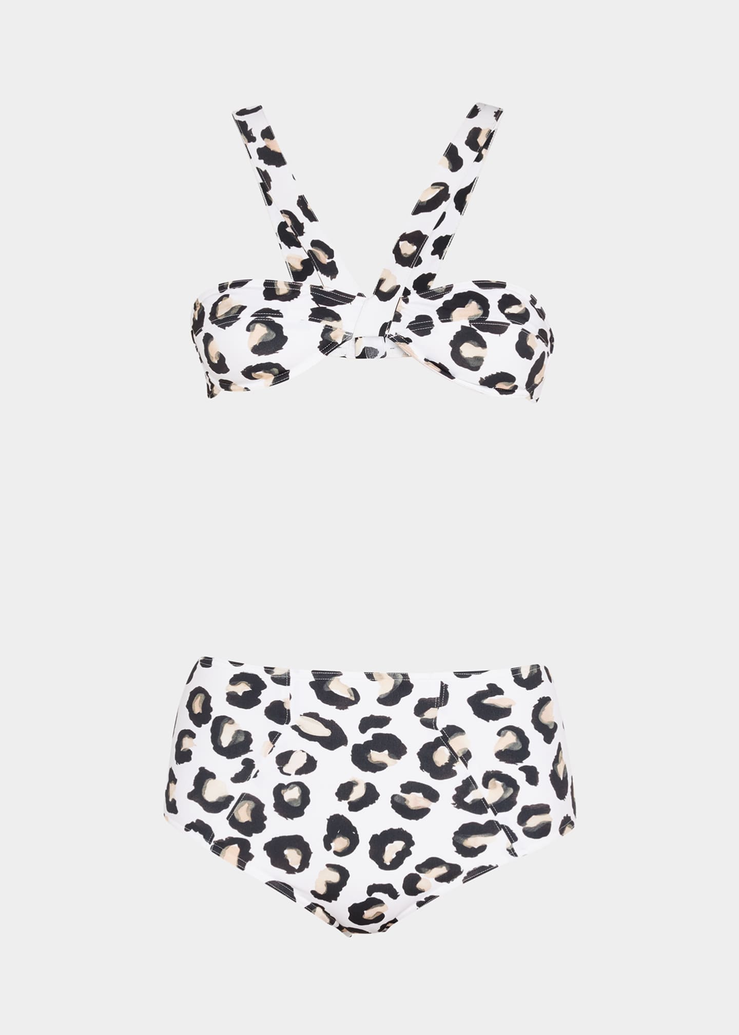 ALAIA Leopard-Print Two-Piece Bikini Set - Bergdorf Goodman