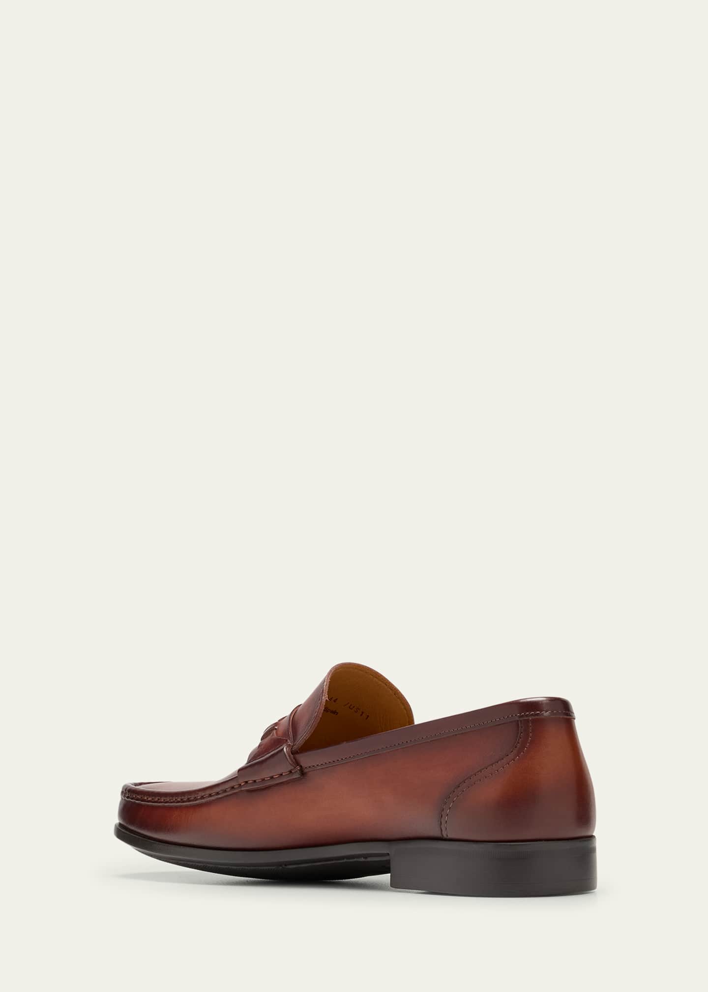 Magnanni Men's Daren Leather Moccasin Loafers Image 4 of 5