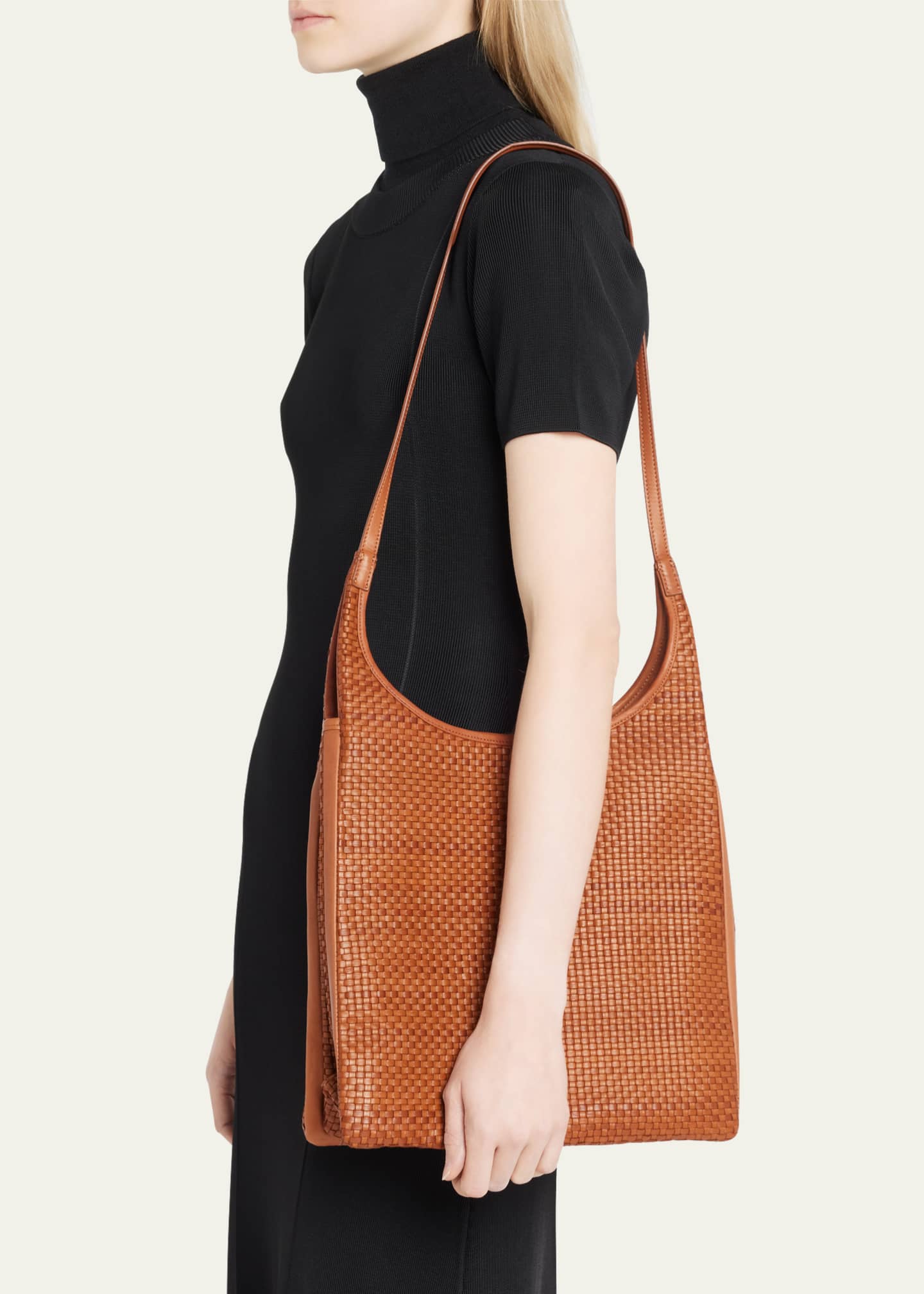 THE ROW Jules Woven Leather Tote Bag - Bergdorf Goodman
