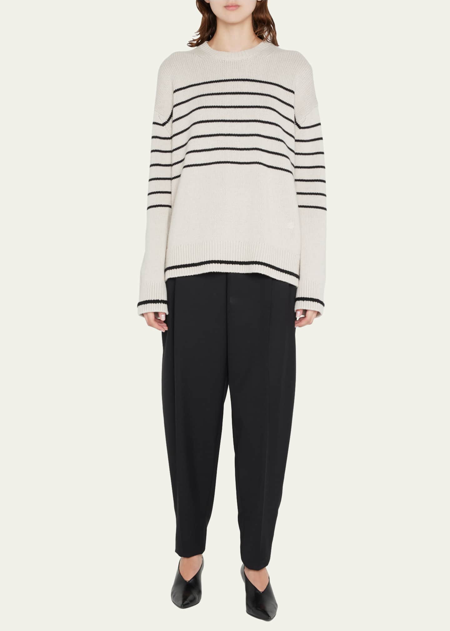MARIA MCMANUS Stripe Oversized Cashmere Sweater - Bergdorf Goodman
