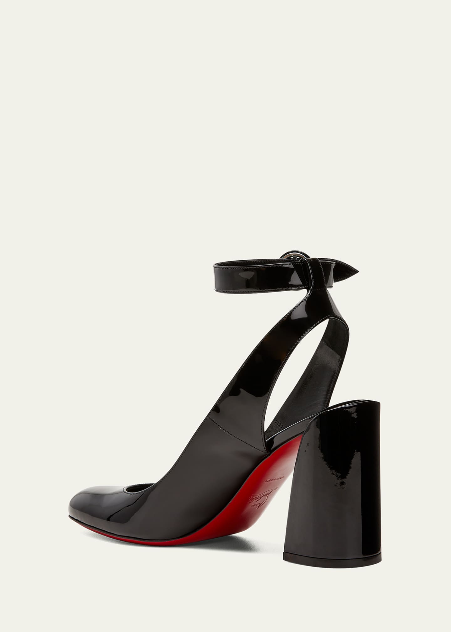 Christian Louboutin Miss Sab Patent Red Sole Pumps Image 4 of 7