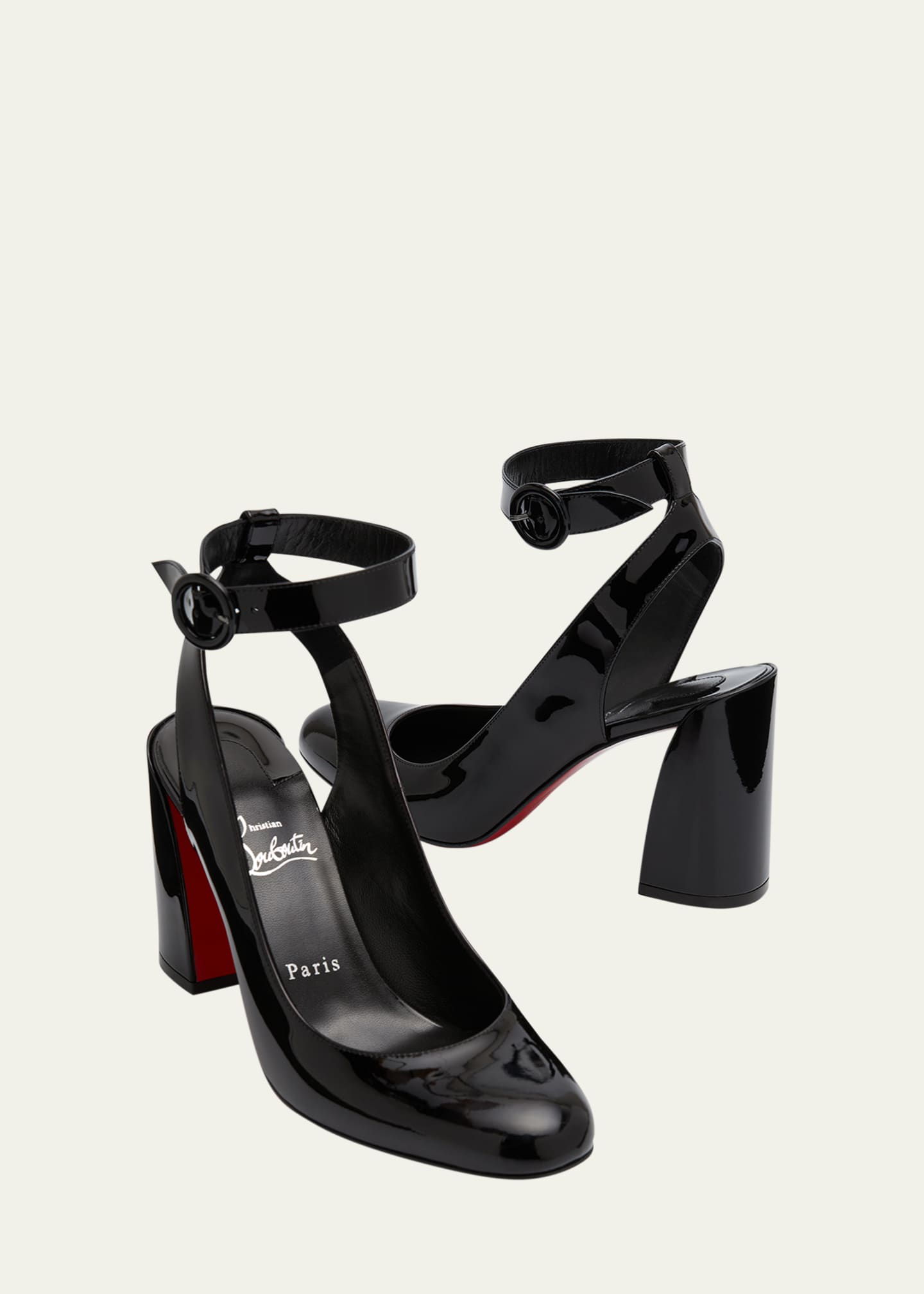 Christian Louboutin Miss Sab Patent Red Sole Pumps Image 7 of 7
