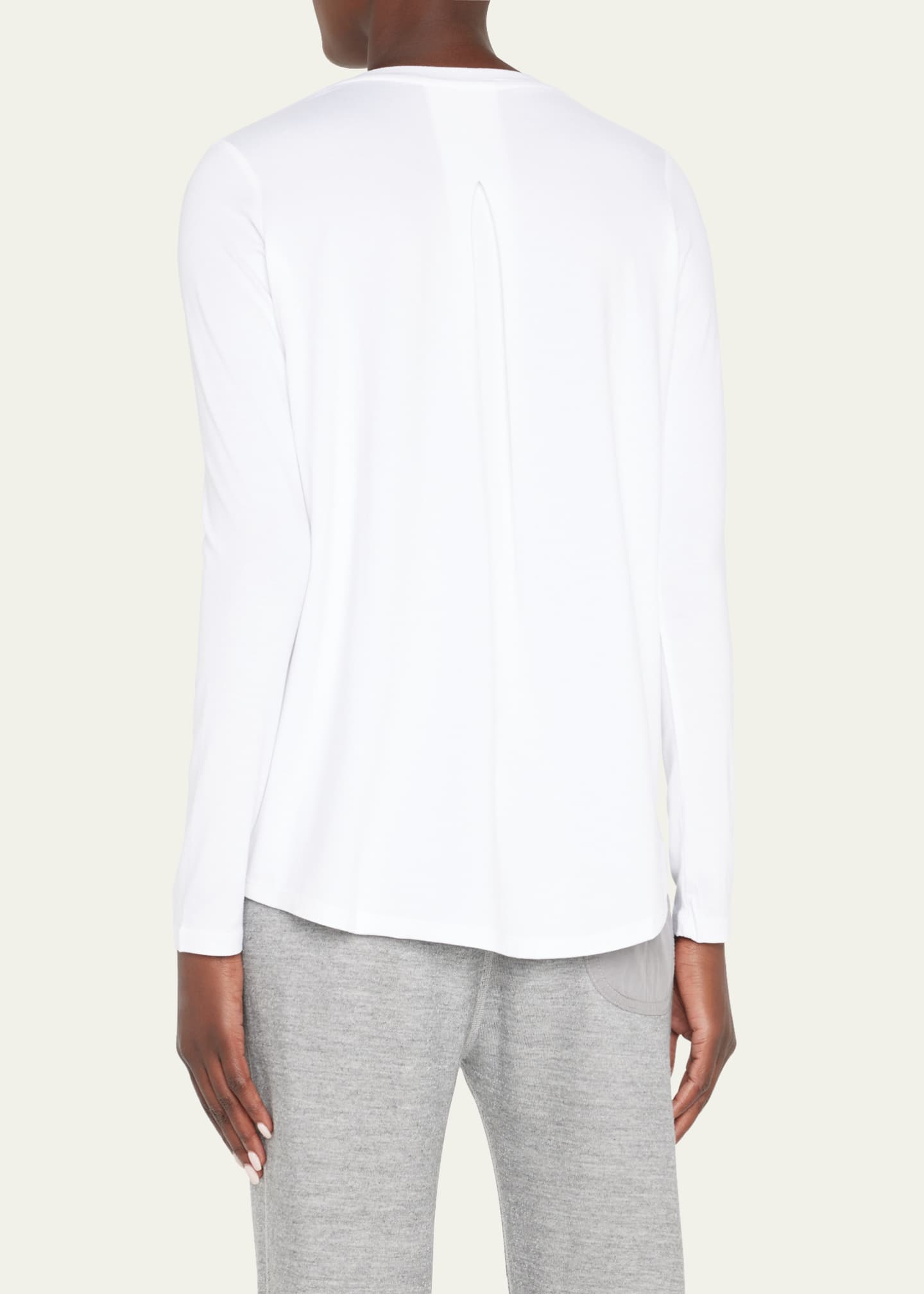 Majestic Filatures Soft Touch Pleated Crewneck Pullover - Bergdorf Goodman