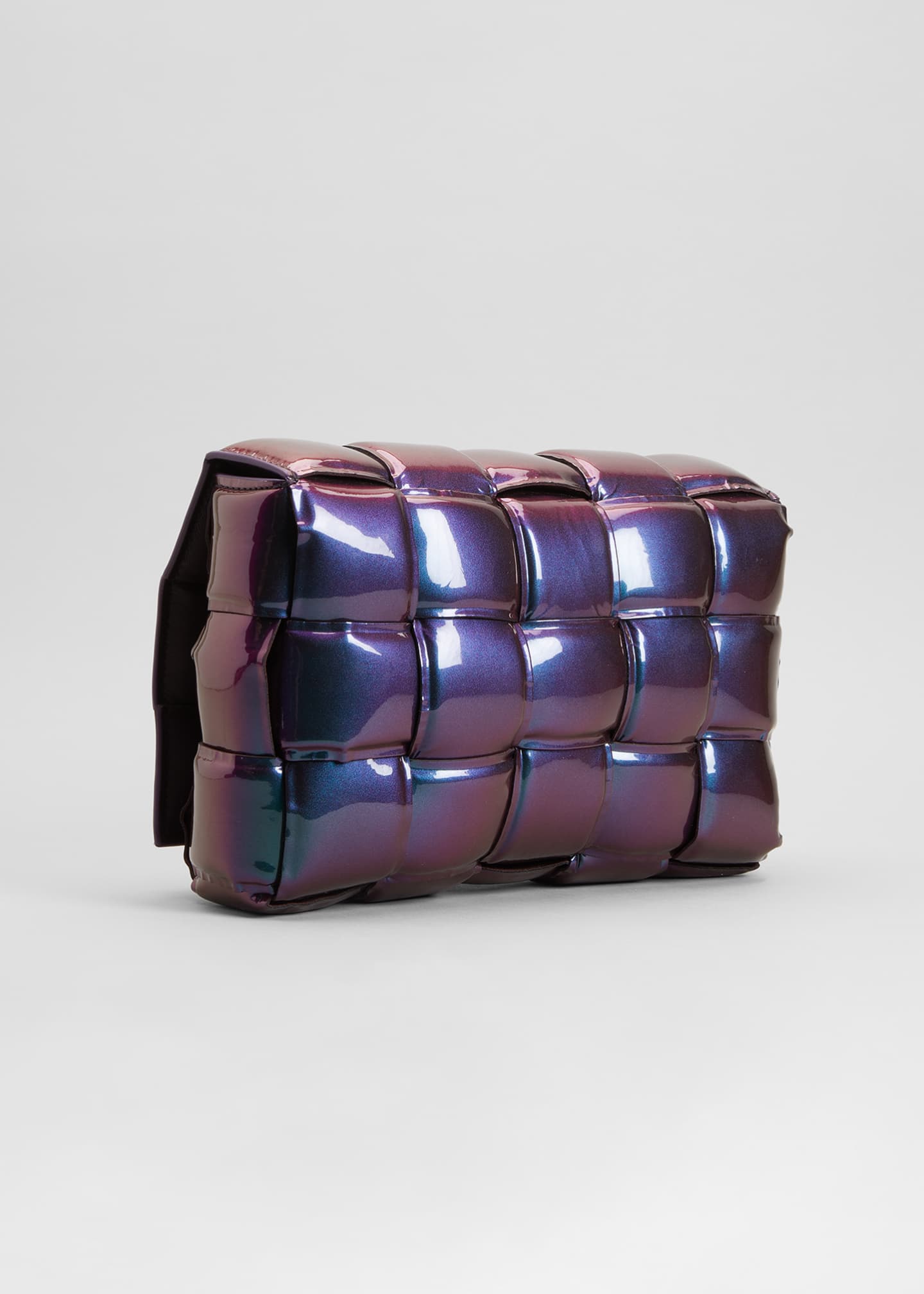 Bottega Cassette Padded Glossy Nail Polish Crossbody Bag