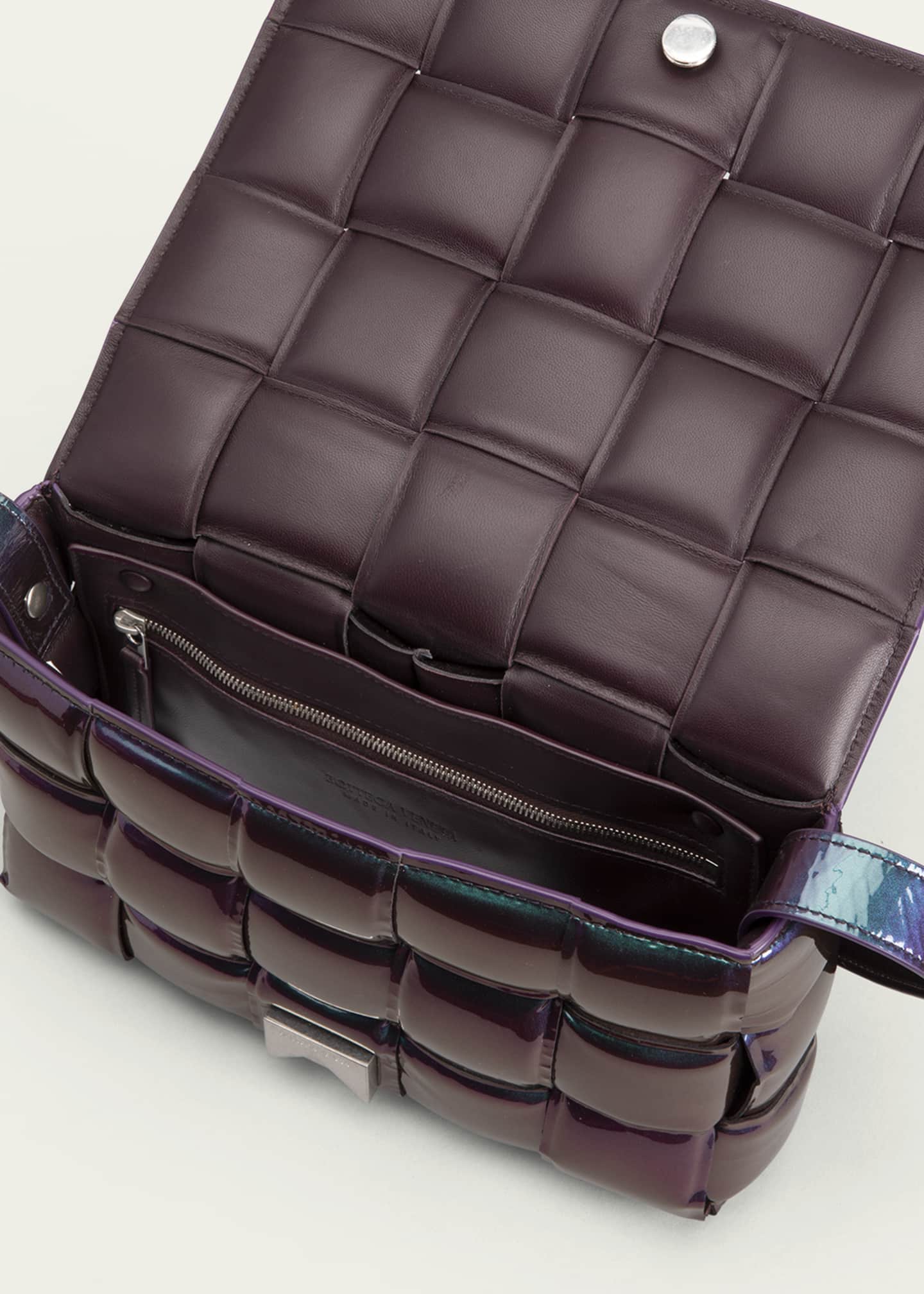 Bottega Cassette Padded Glossy Nail Polish Crossbody Bag