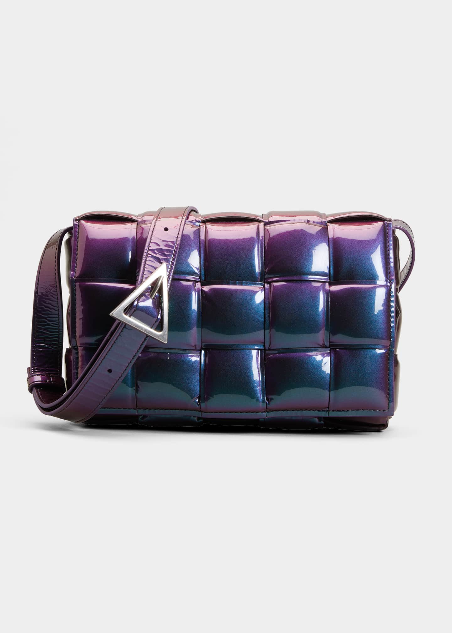 Bottega Cassette Padded Glossy Nail Polish Crossbody Bag