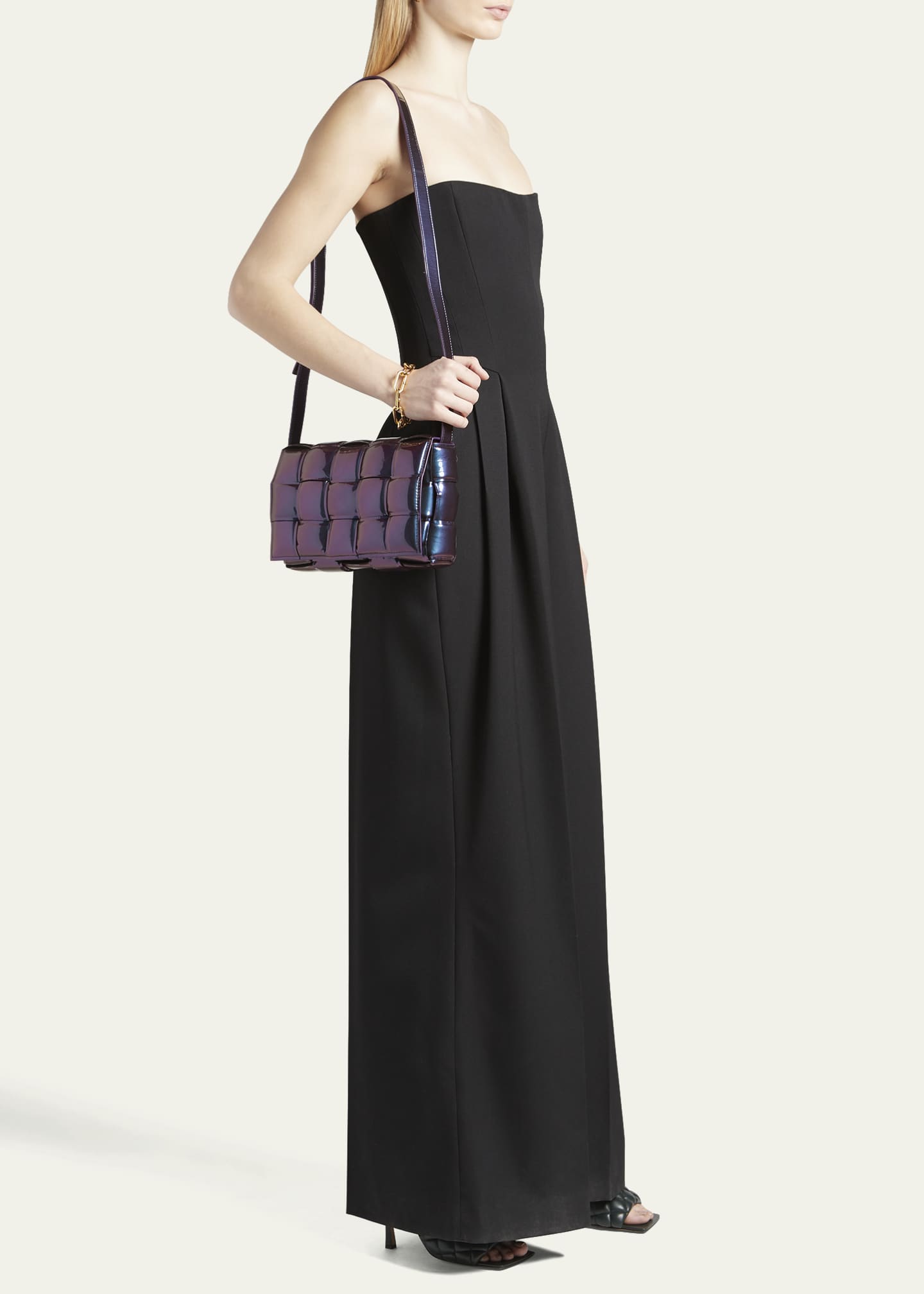 Bottega Cassette Padded Glossy Nail Polish Crossbody Bag