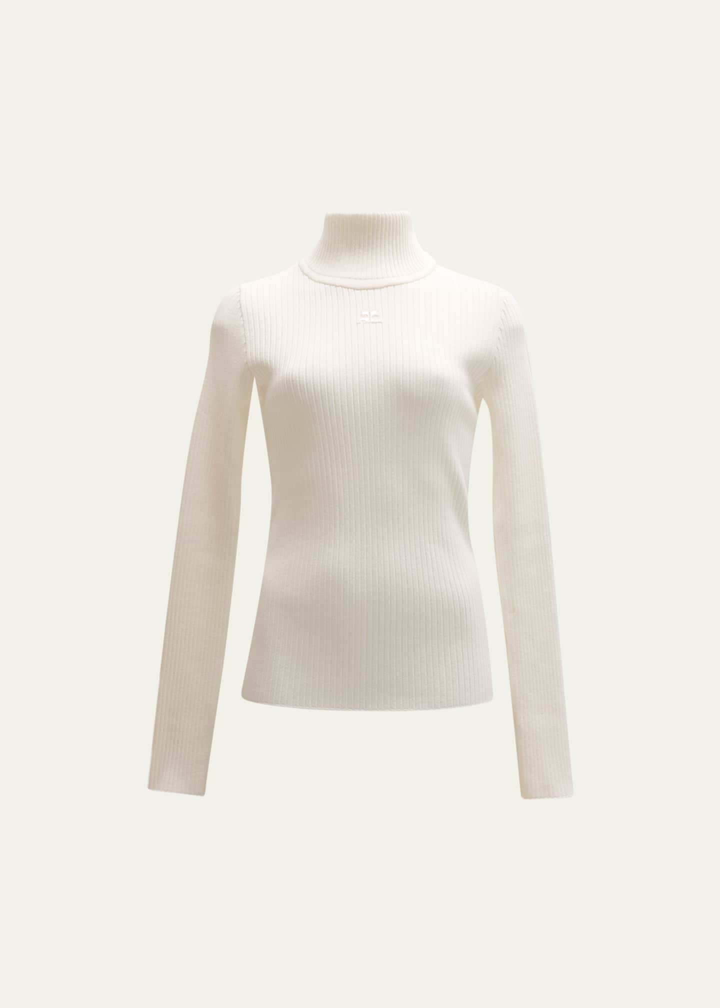 通販 送料無料  Courreges Goodman Bergdorf - Sweater Rib Long-Sleeve Turtleneck トップス