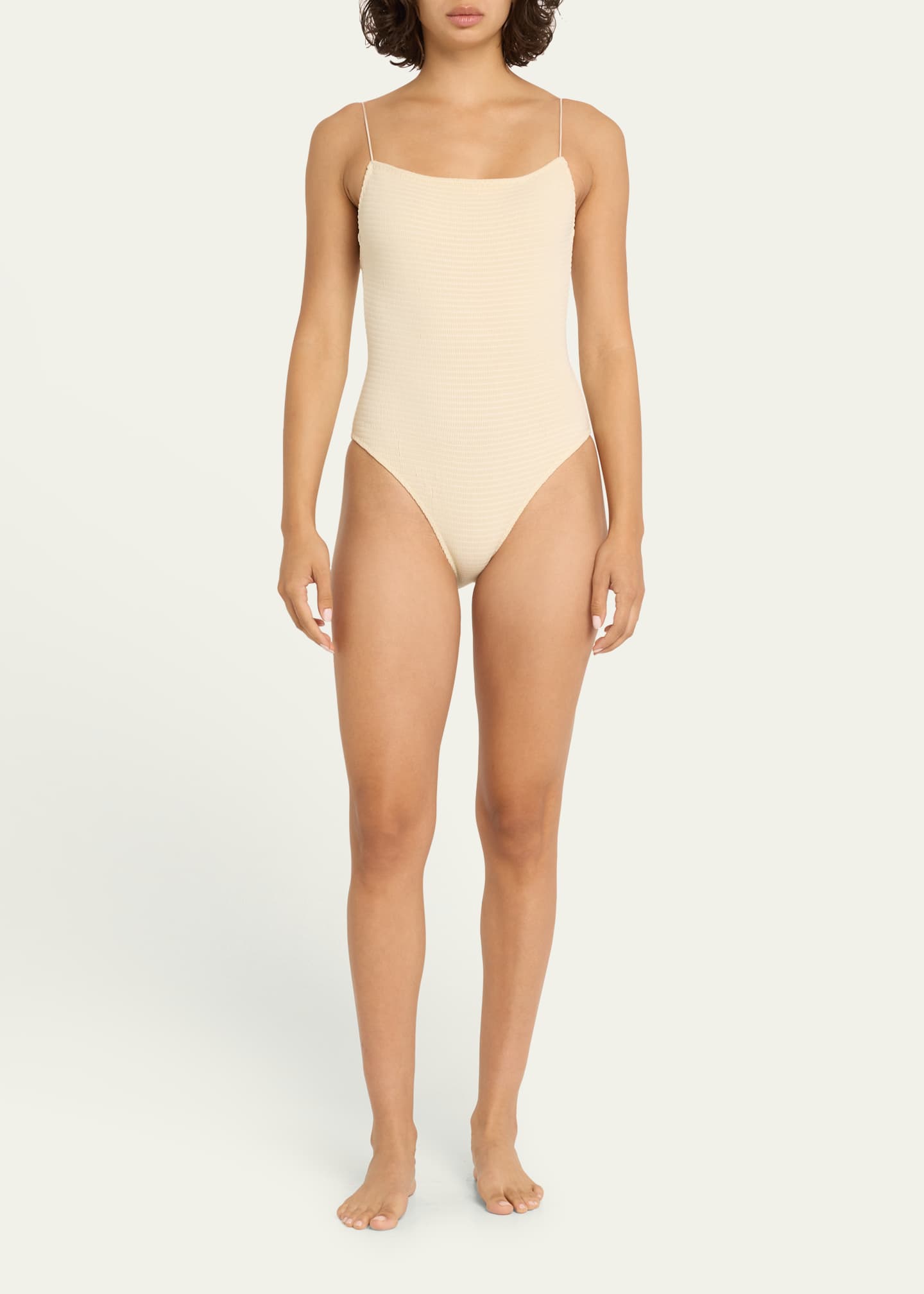 Toteme Smocked One-Piece Swimsuit Image 2 of 4