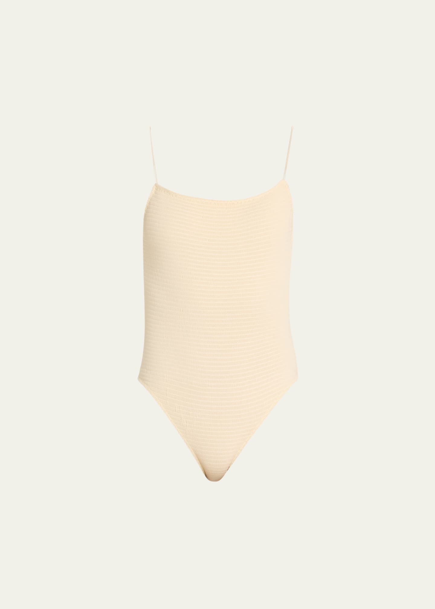Toteme Smocked One-Piece Swimsuit Image 1 of 4