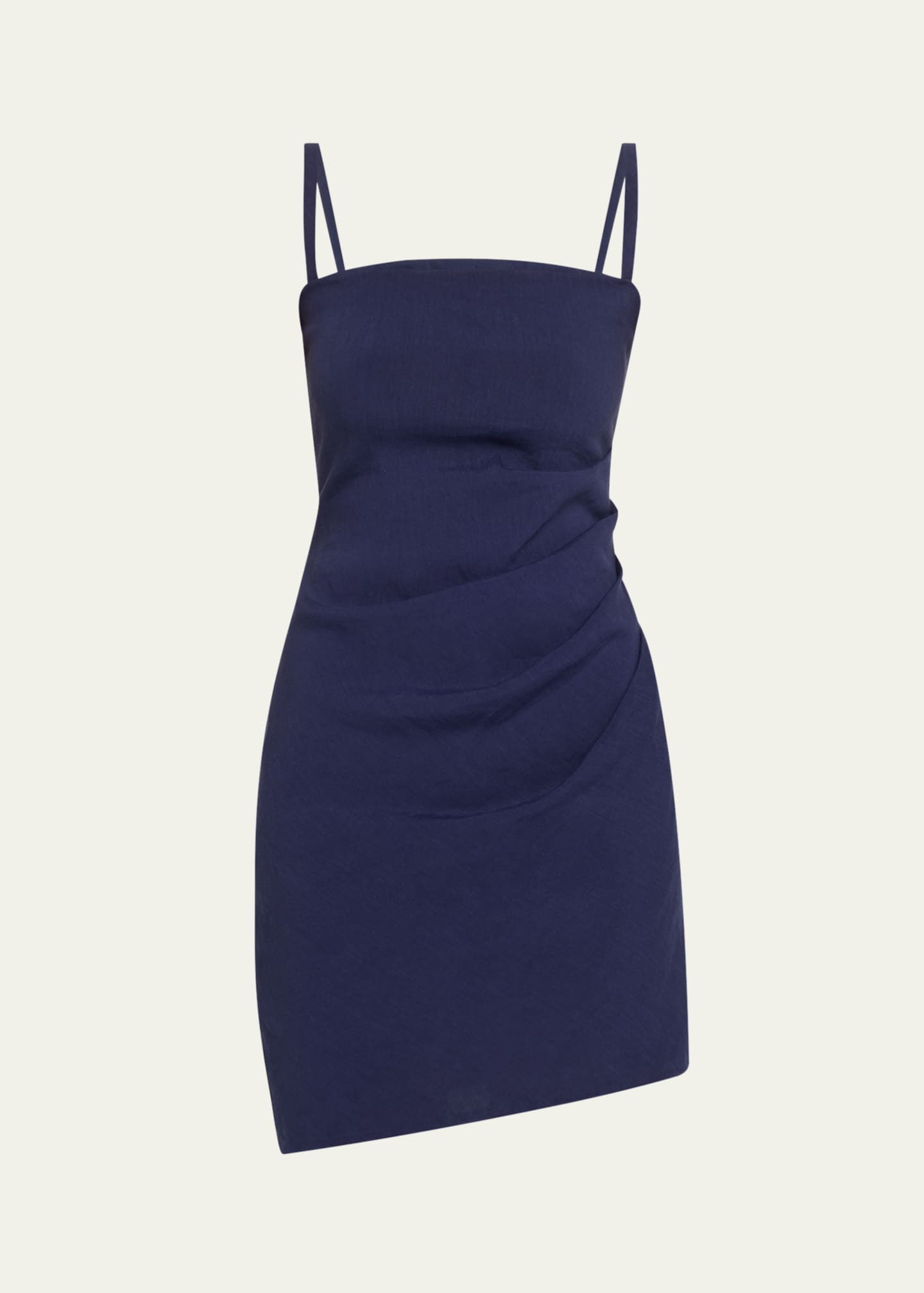 ANEMOS The Nadege Asymmetric Pleated Mini Dress Image 1 of 5