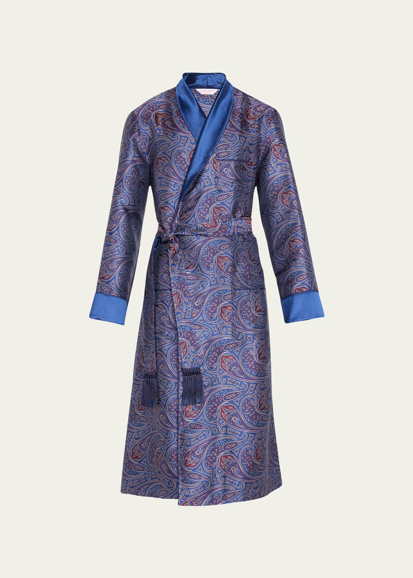 Zichtbaar Ambassade Verplaatsing Derek Rose Men's Verona 59 Silk Brocade Robe - Bergdorf Goodman