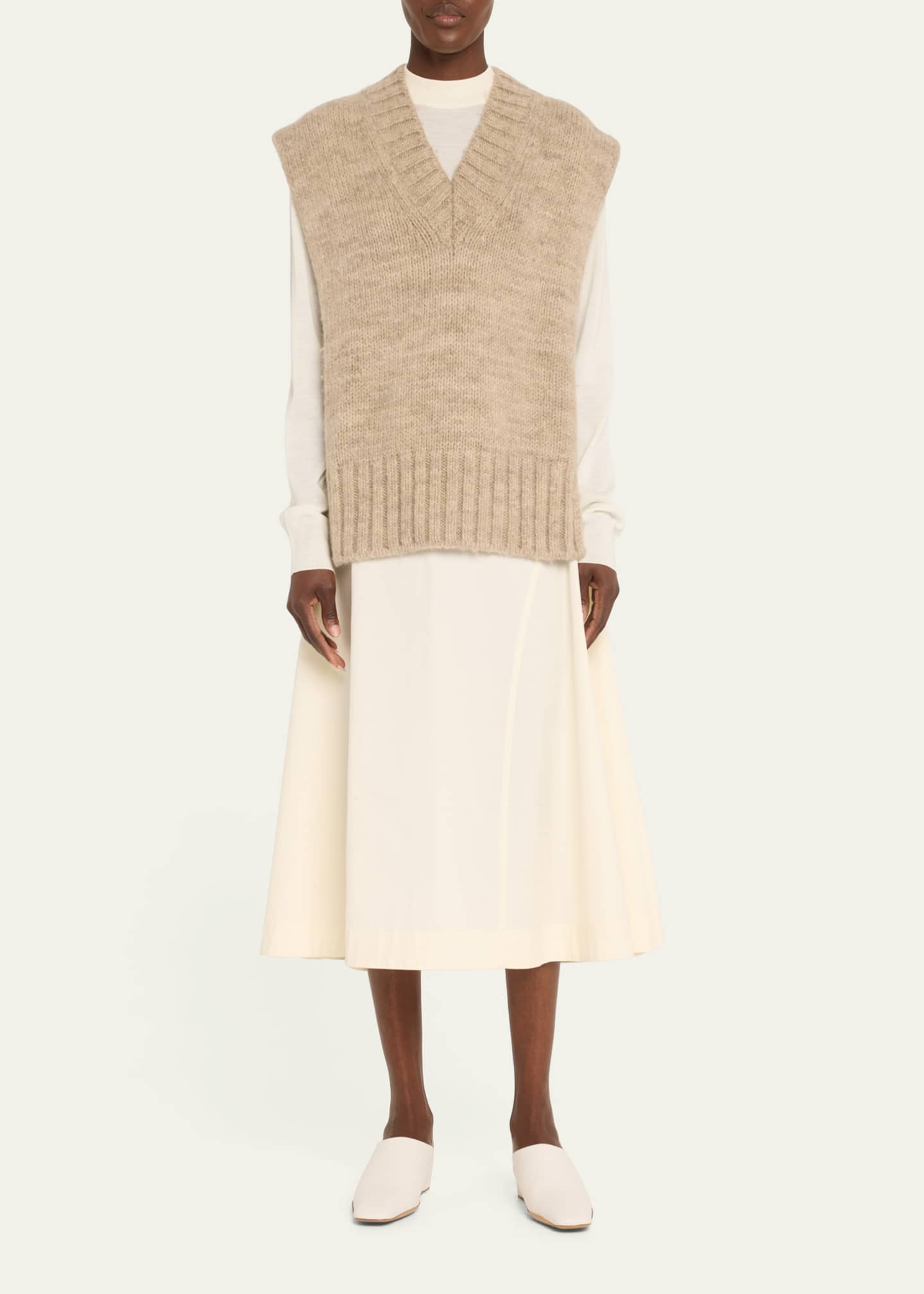 Maison Margiela Open Side Alpaca-Blend Sweater Vest Image 2 of 5