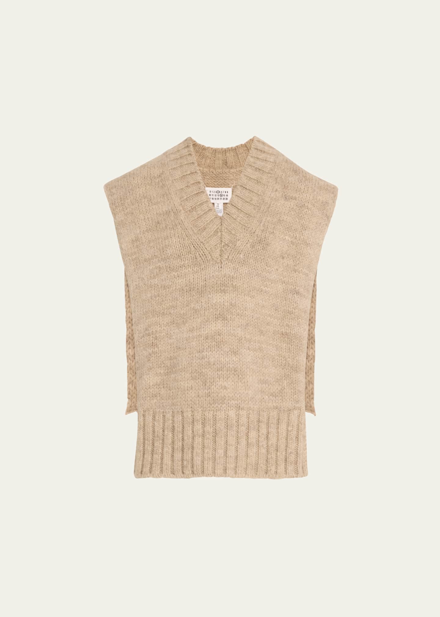 Maison Margiela Open Side Alpaca Blend Sweater Vest Bergdorf Goodman