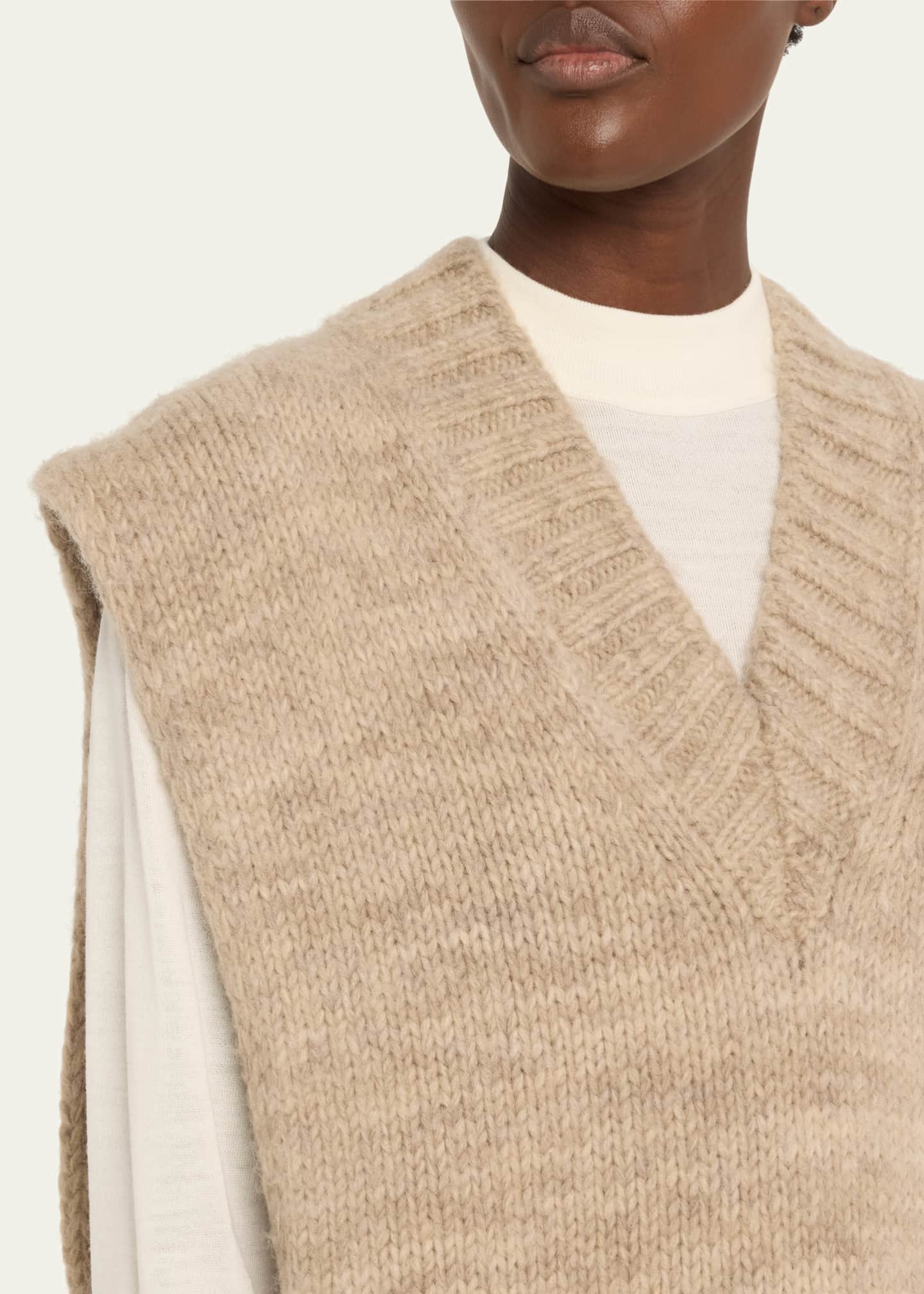 Maison Margiela Open Side Alpaca-Blend Sweater Vest Image 5 of 5