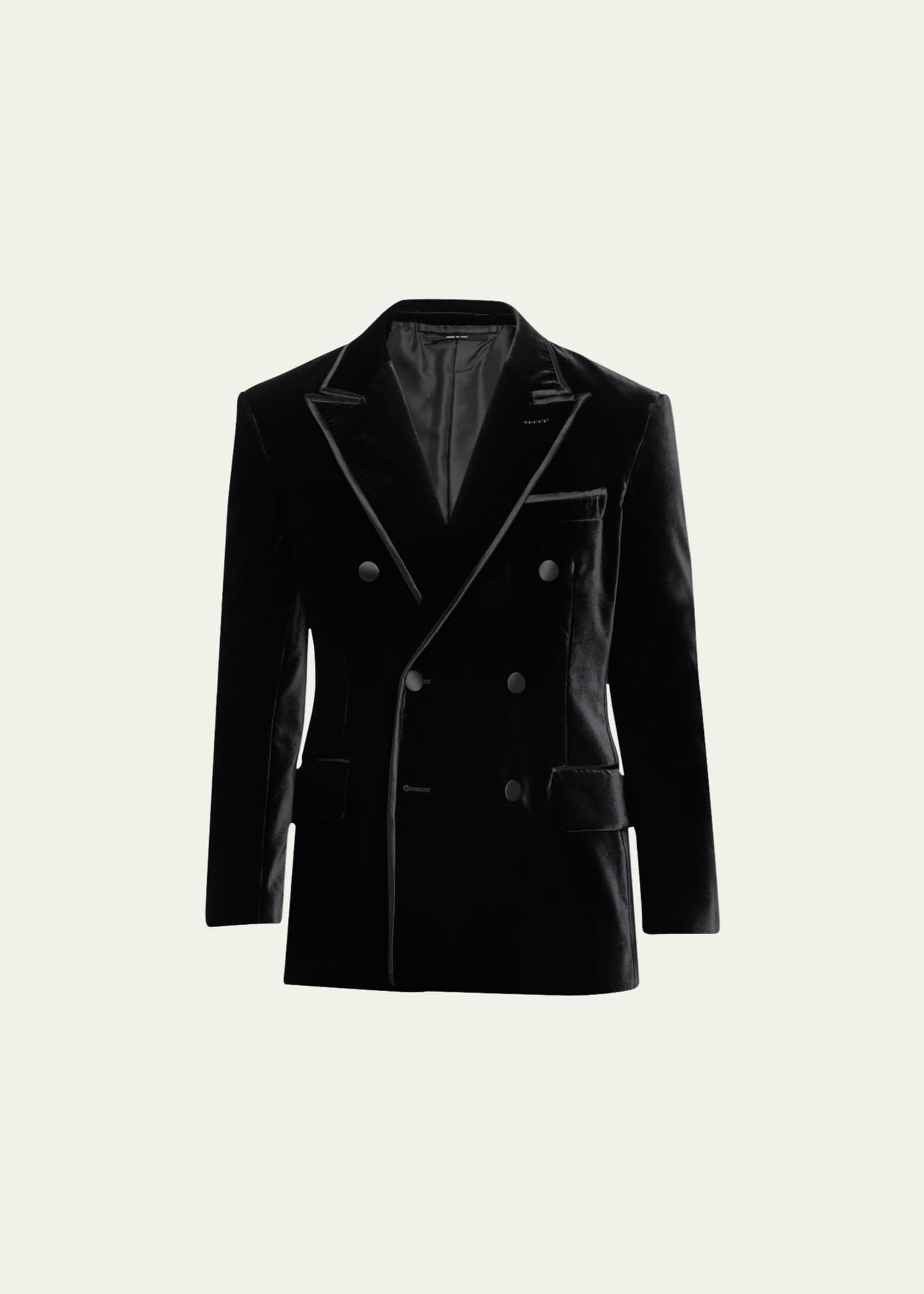 TOM FORD Men's Fluid Velvet Double-Breasted Dinner Jacket - Bergdorf ...