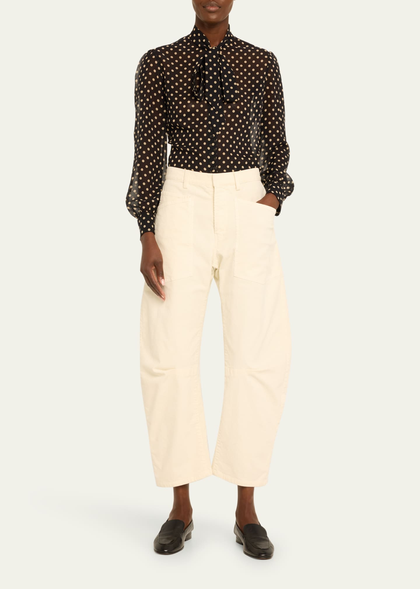 Nili Lotan Shon Wide-Leg Pants Image 2 of 5