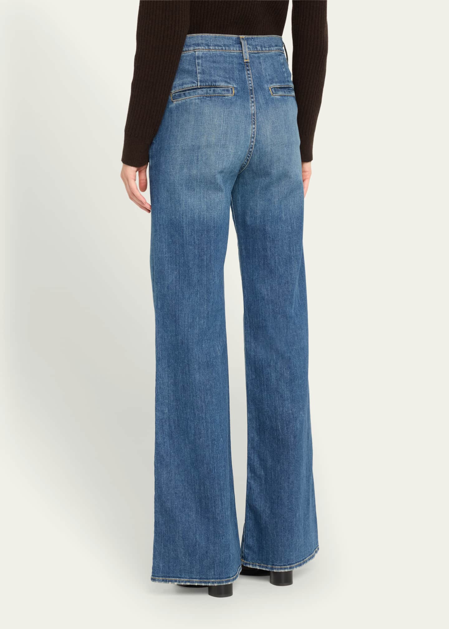 Nili Lotan Anna Faded Straight-Leg Jeans Image 3 of 5