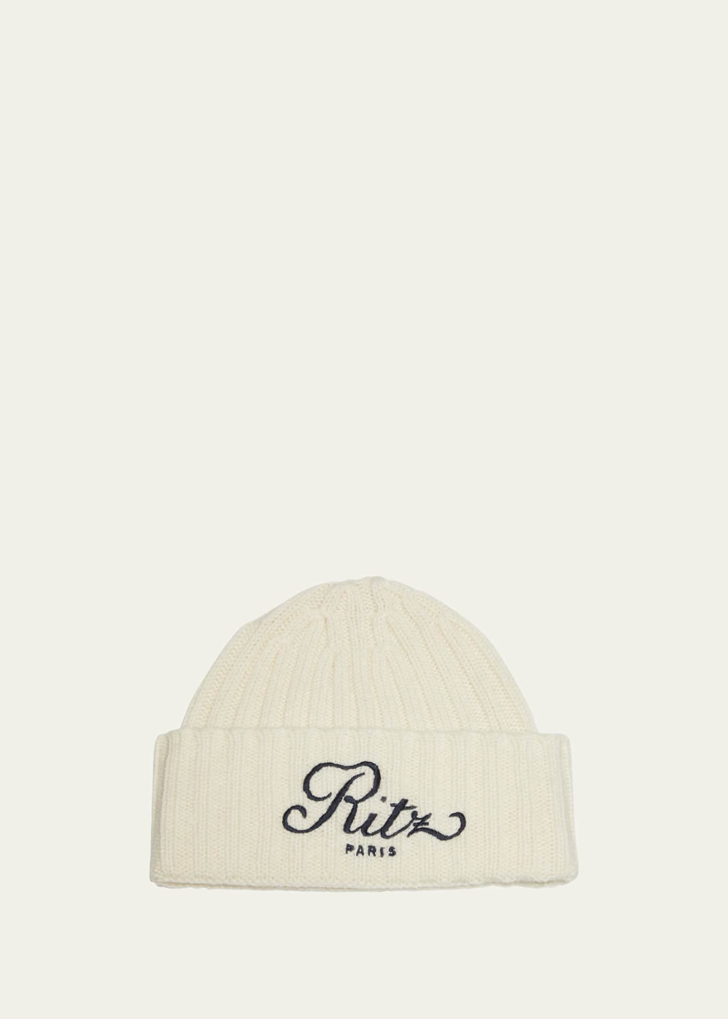 FRAME x Ritz Paris FRAME x Ritz Paris Embroidered CableKnit Cashmere