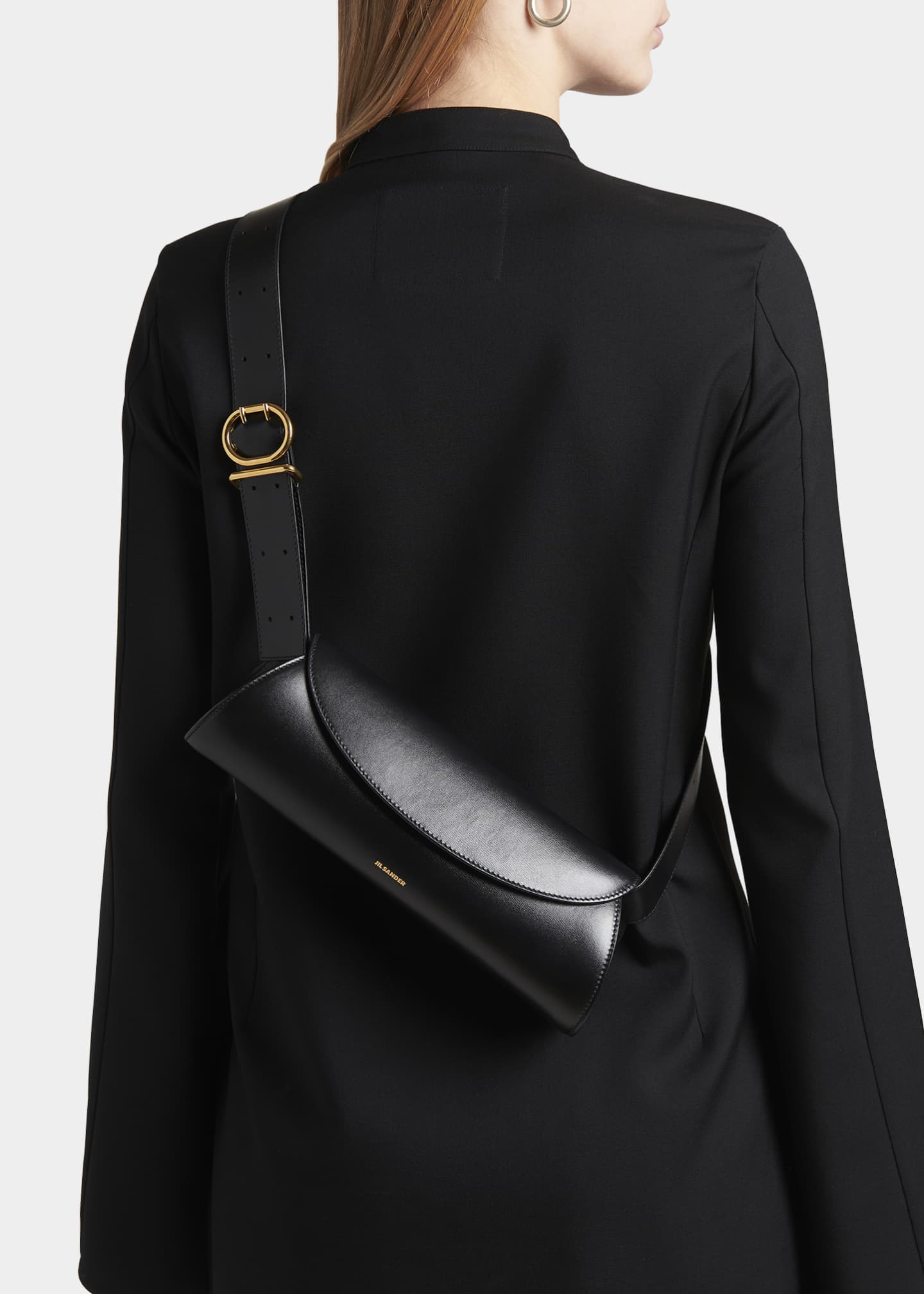 Jil Sander Cannolo Small Napa Leather Shoulder Bag - Bergdorf Goodman